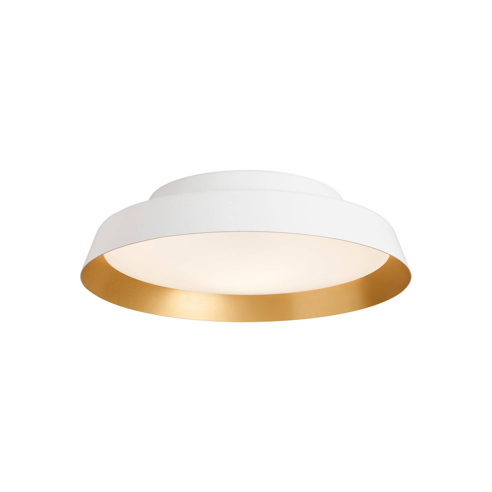 Carpyen LED-Außendeckenleuchte Boop! Ø37cm weiß/gold