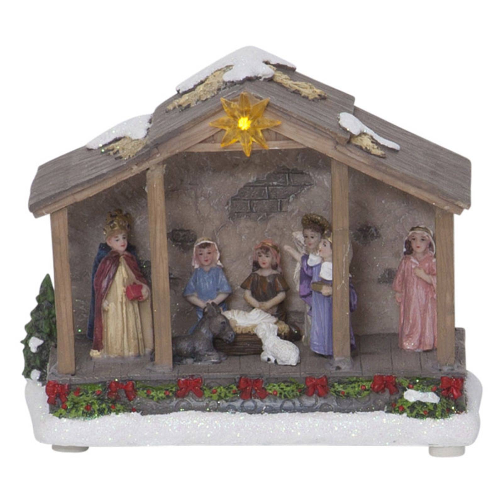 STAR TRADING LED-Dekoleuchte Nativity, Batteriebetrieb, 19 cm