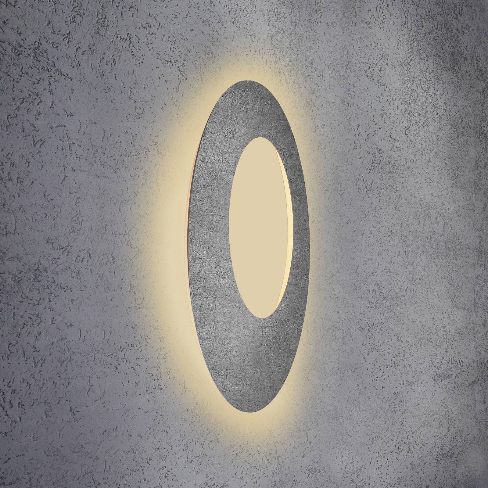 Escale Blade Open LED-Wandleuchte, Beton, Ø 79 cm