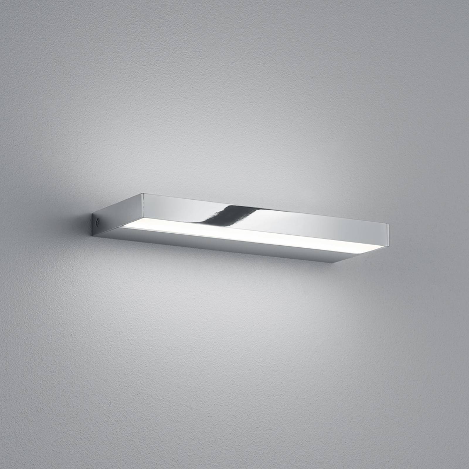 Helestra Slate LED-Wandleuchte, chrom, 30 cm