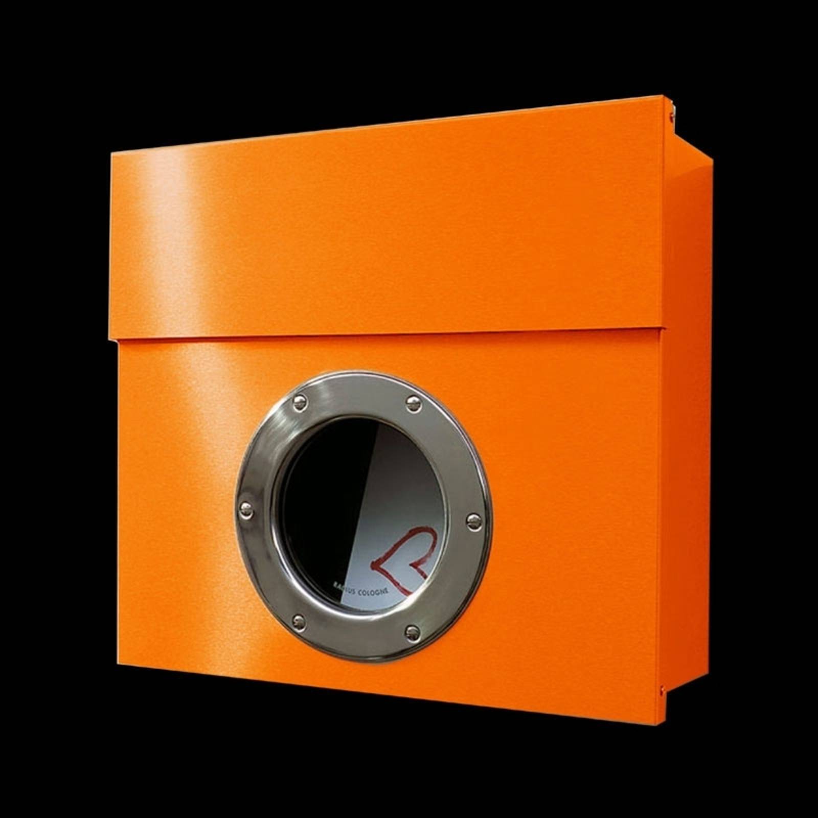 Absolut/ Radius Design-Briefkasten Letterman I, orange