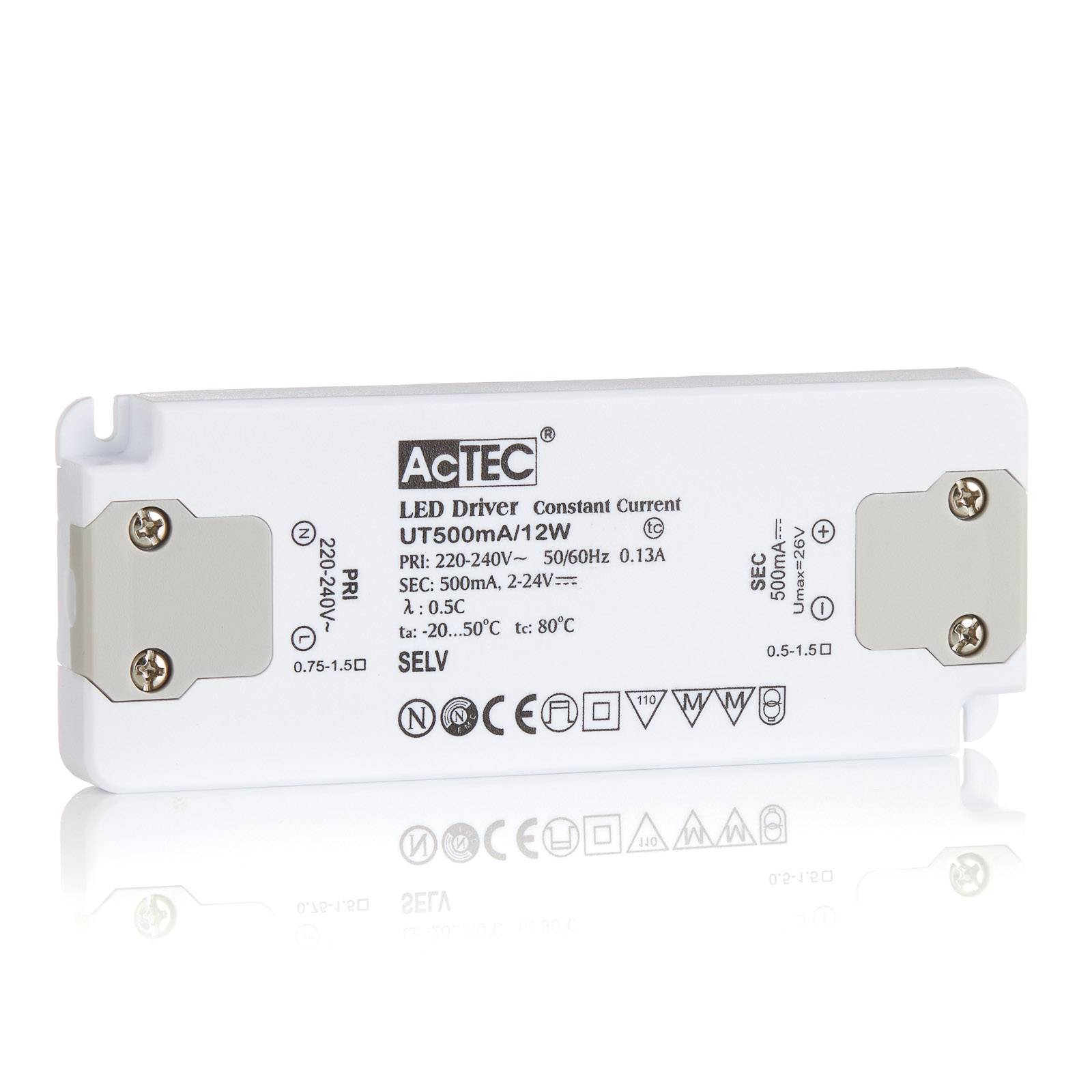 AcTEC Slim LED-Treiber CC 500mA, 12W
