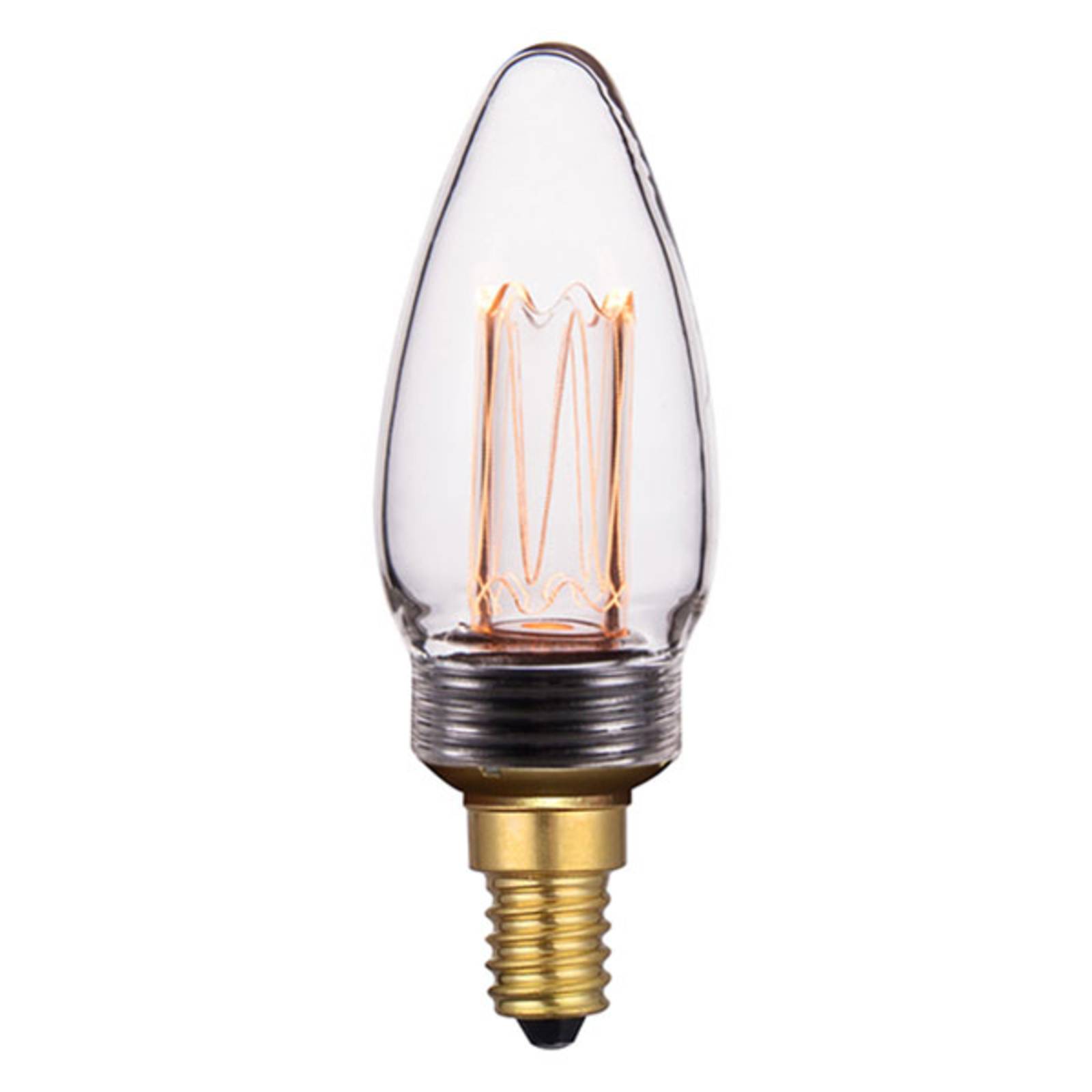Freelight LED-Kerzenlampe E14 2W Filament, dimmbar, klar