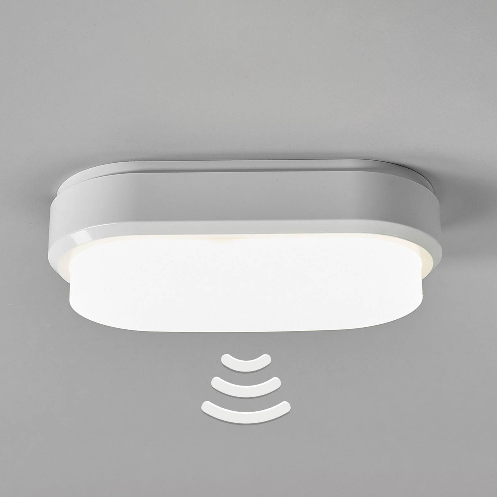 Müller-Licht Bulkhead - ovale LED-Deckenlampe mit Sensor