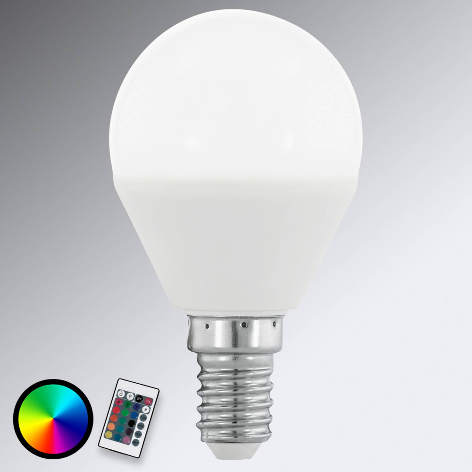 EGLO E14 4W 830 LED-Tropfenlampe matt, RGB
