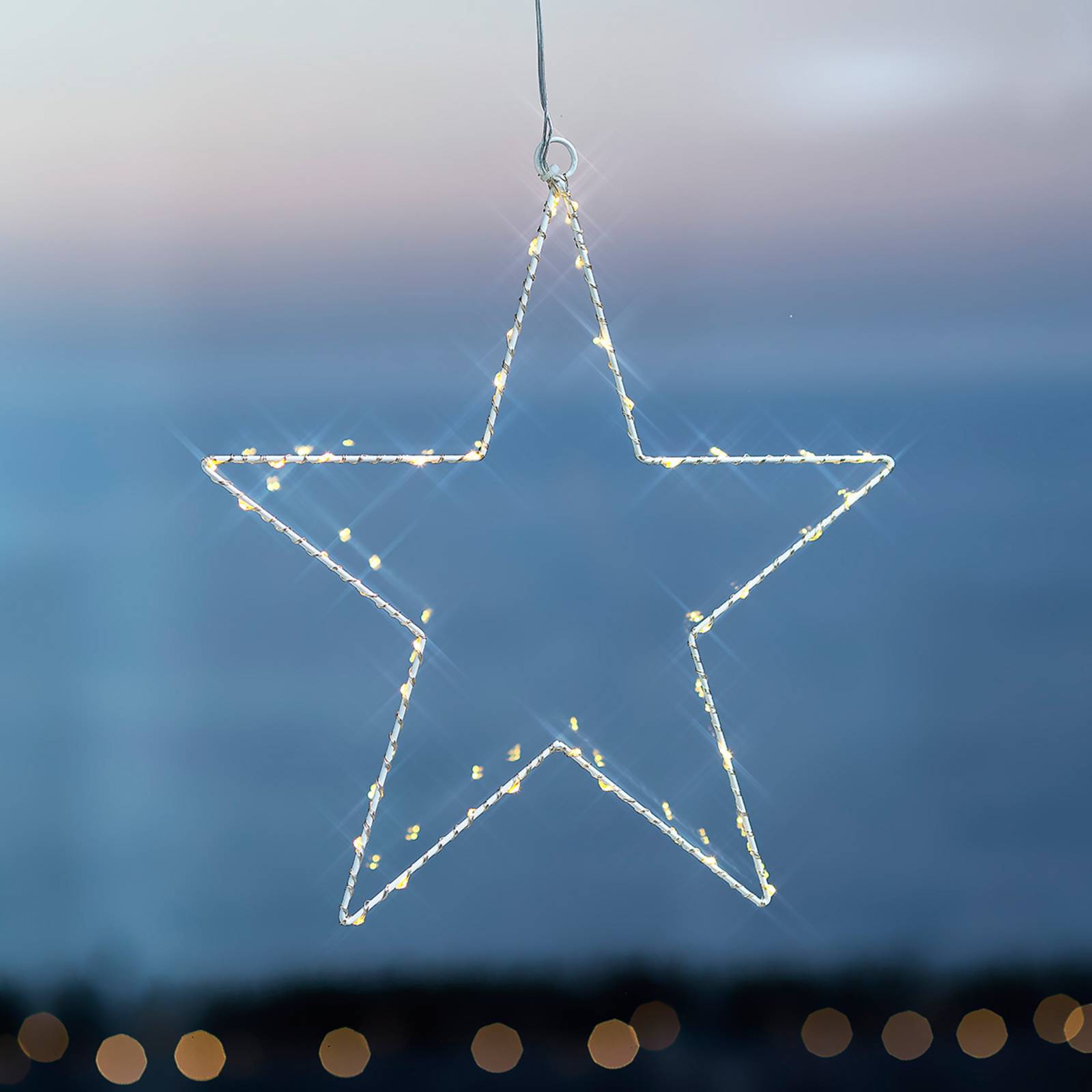 Sirius Weihnachtlicher Deko-Stern LED Liva Star weiß 30