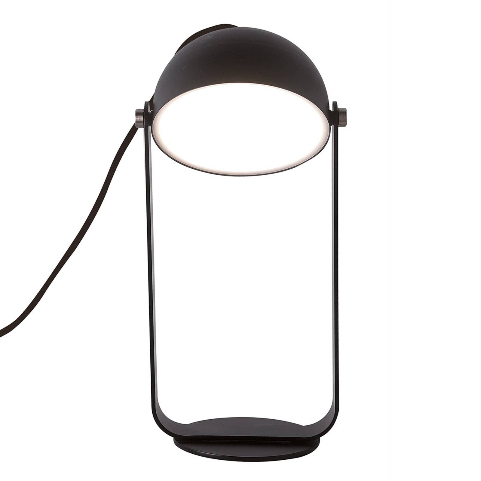 Viokef LED-Tischleuchte Hemi schwenkbarer Schirm schwarz