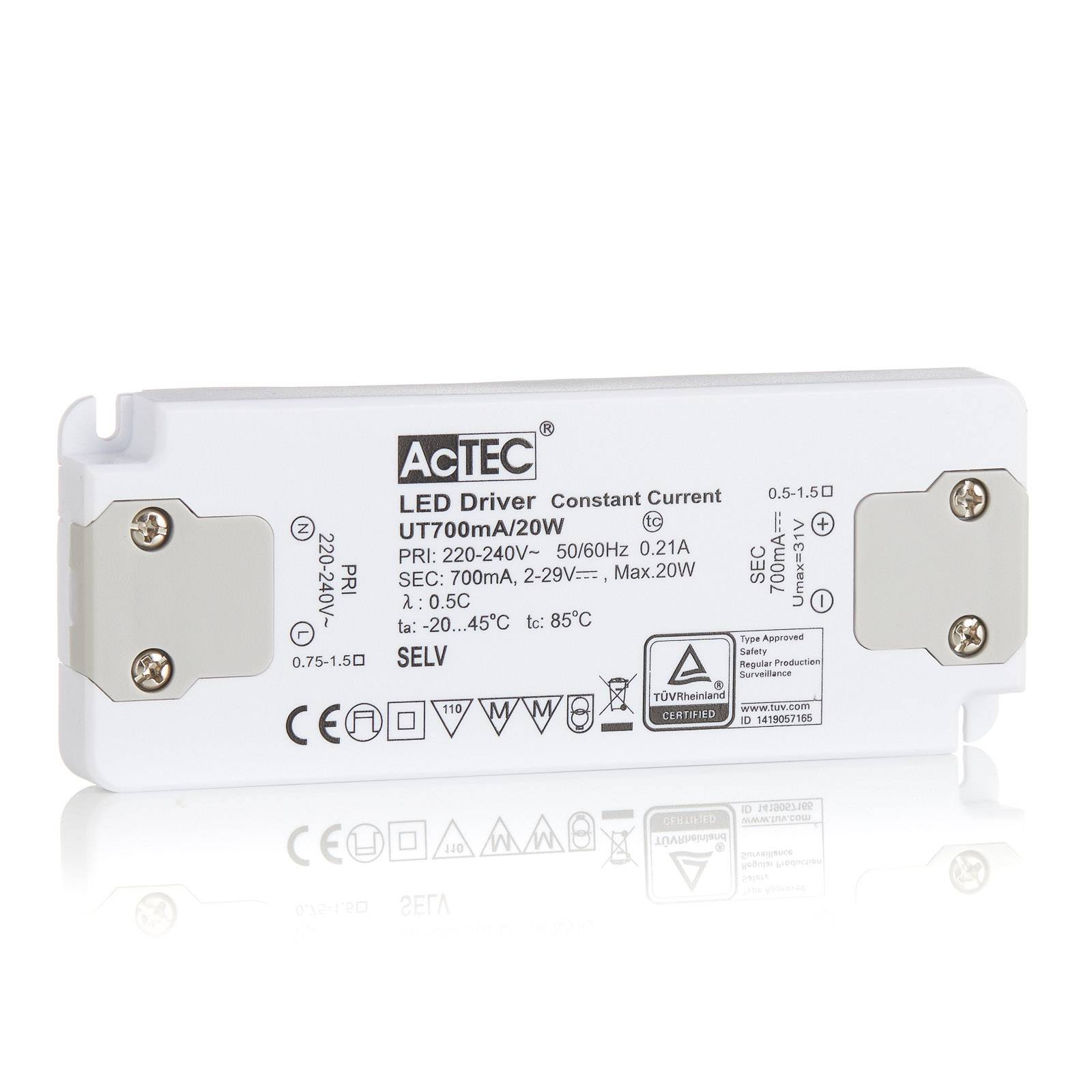 AcTEC Slim LED-Treiber CC 700mA, 20W