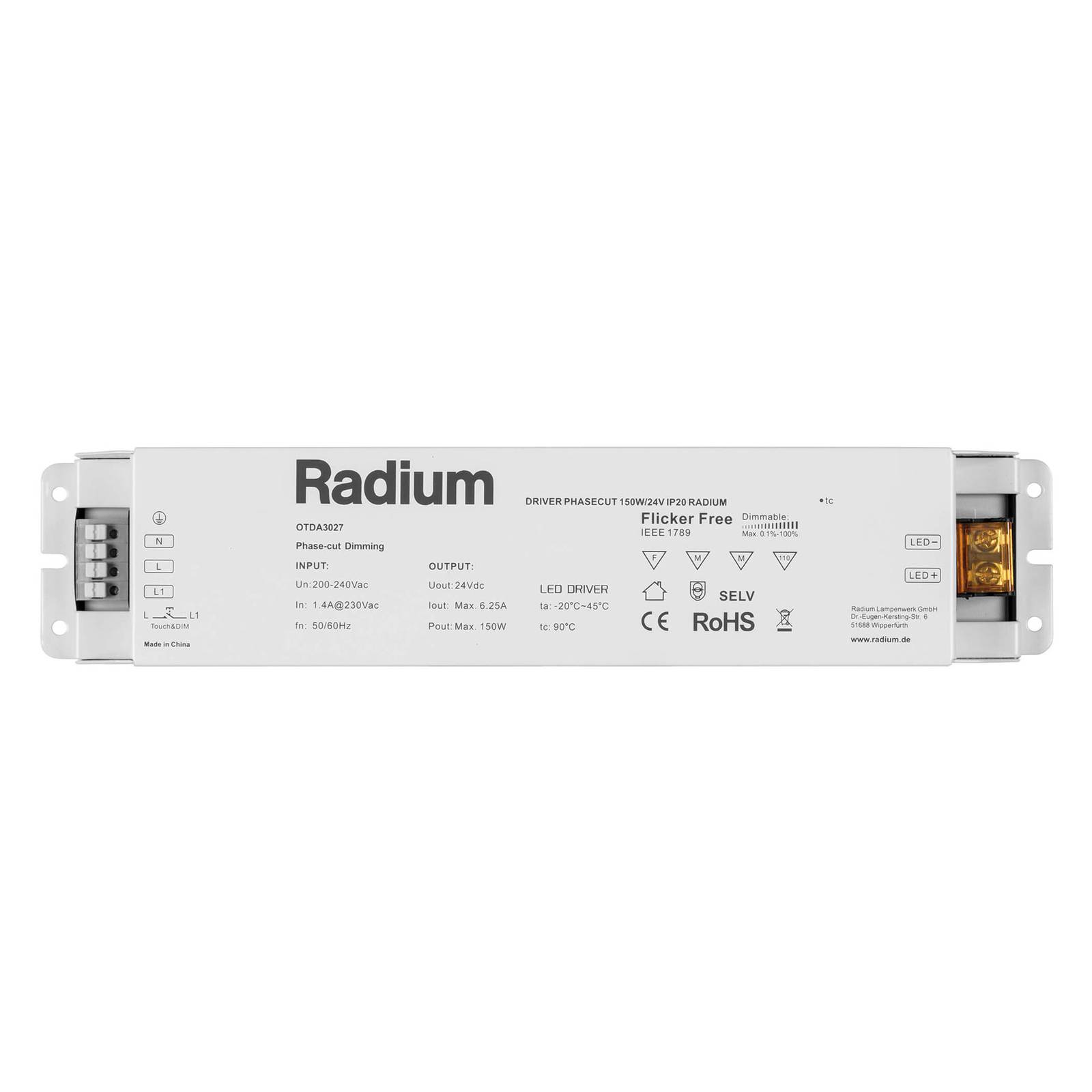 Pferdekaemper LED-Netzteil Radium OTDA 24V-DC, 150 W