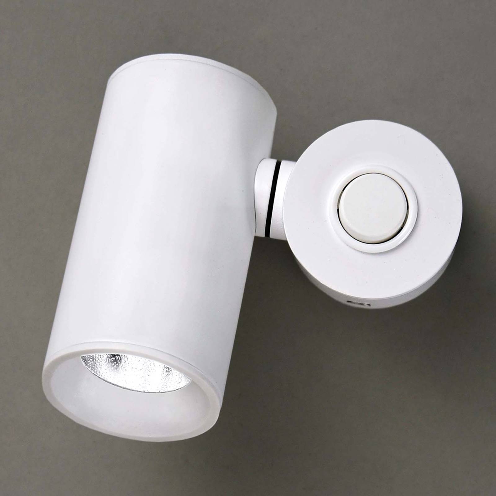 Milan Iluminación Milan Haul LED-Wandleuchte zylindrisch, weiß