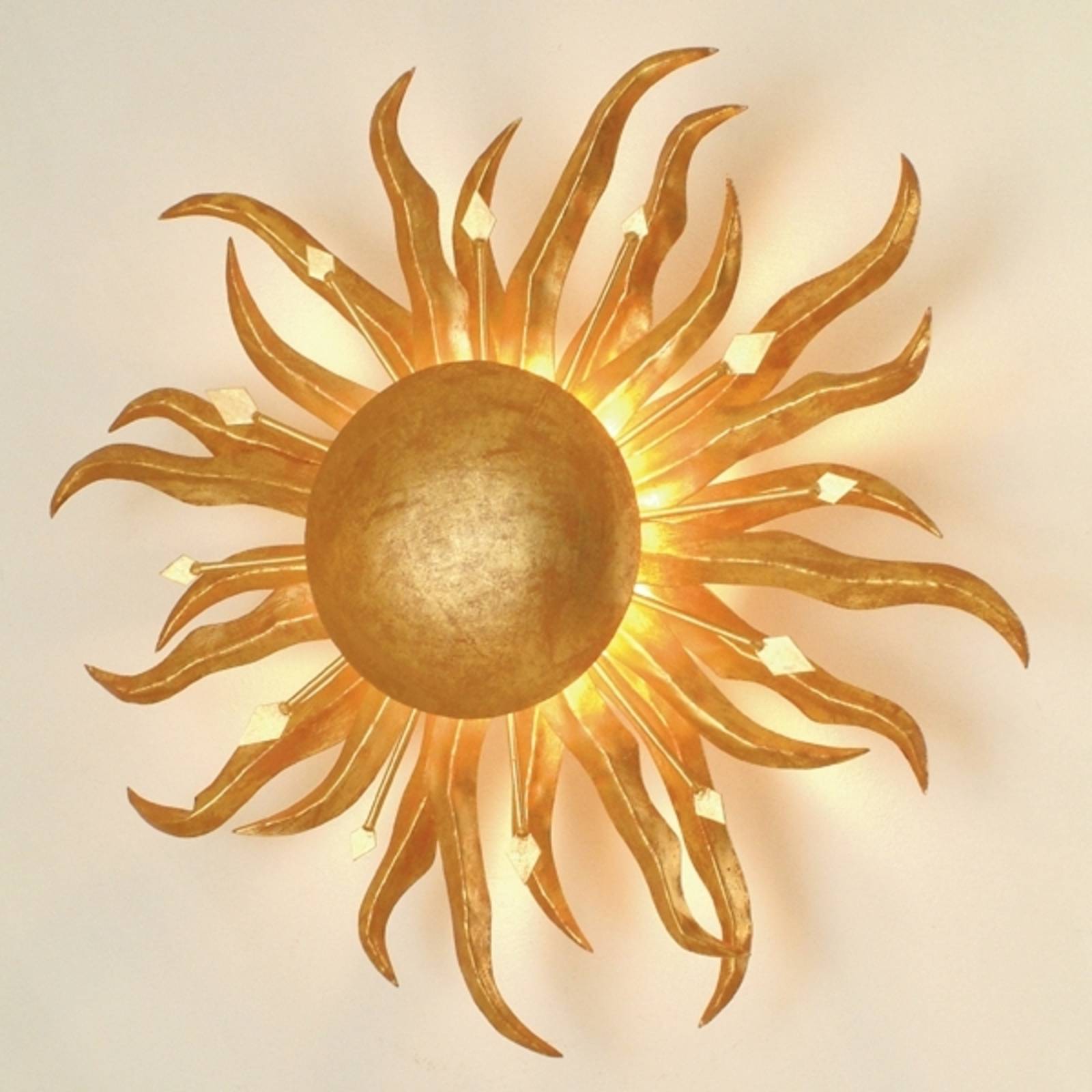 Holländer Wandleuchte Sonne Ø 45 cm gold