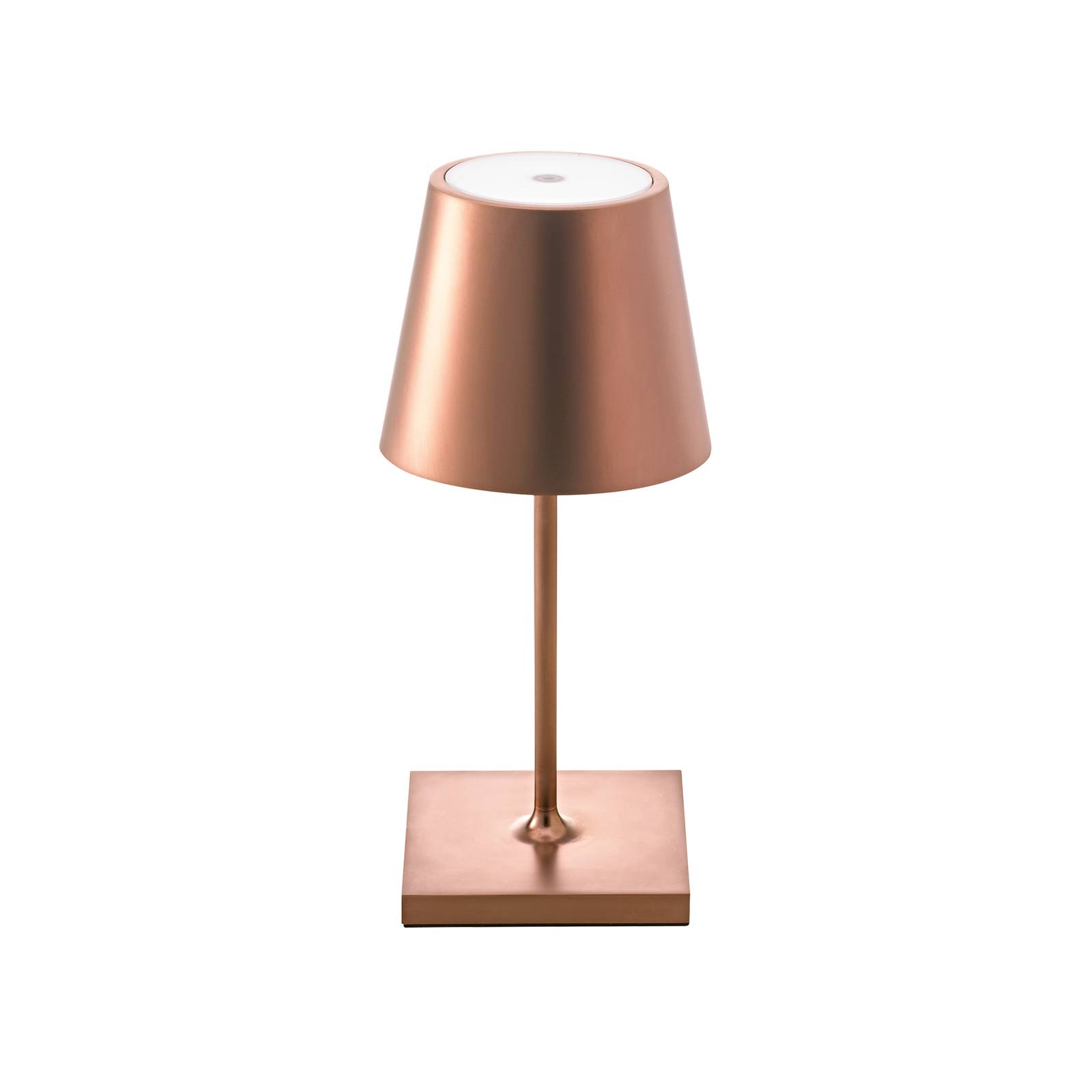 Sigor LED-Akku-Tischlampe Nuindie mini 25cm bronzefarben