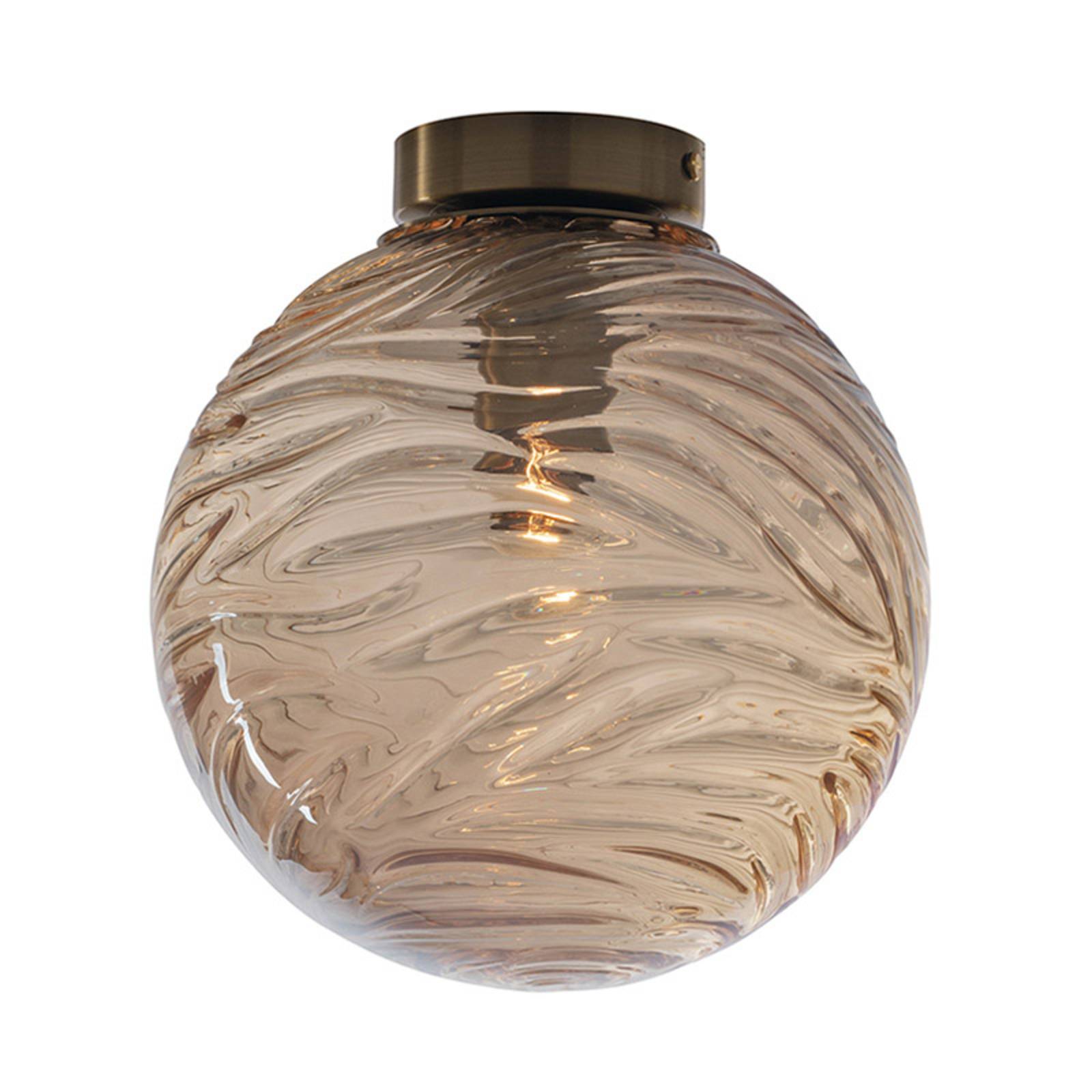 Eco-Light Deckenleuchte Nereide, Glas bronze