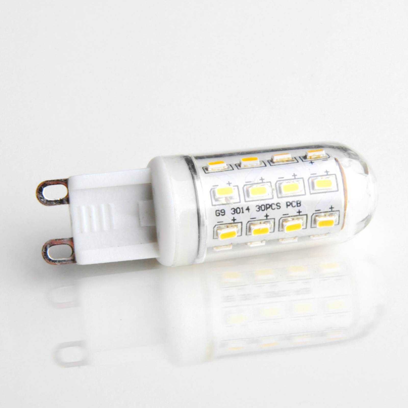 Lindby G9 3W 830 LED-Lampe in Röhrenform klar