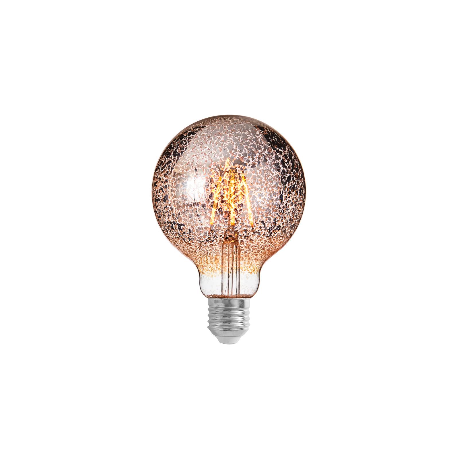 Lucande LED-Lampe E27 Ø9,5cm 4W 1800K Konfetti