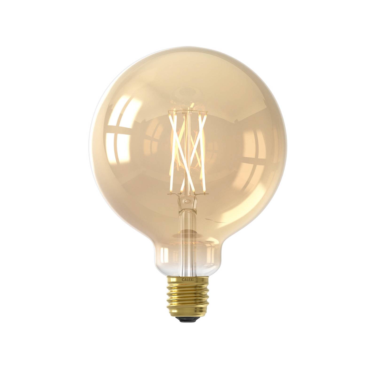 Calex Smart E27 G125 7W LED-Filament 806lm gold