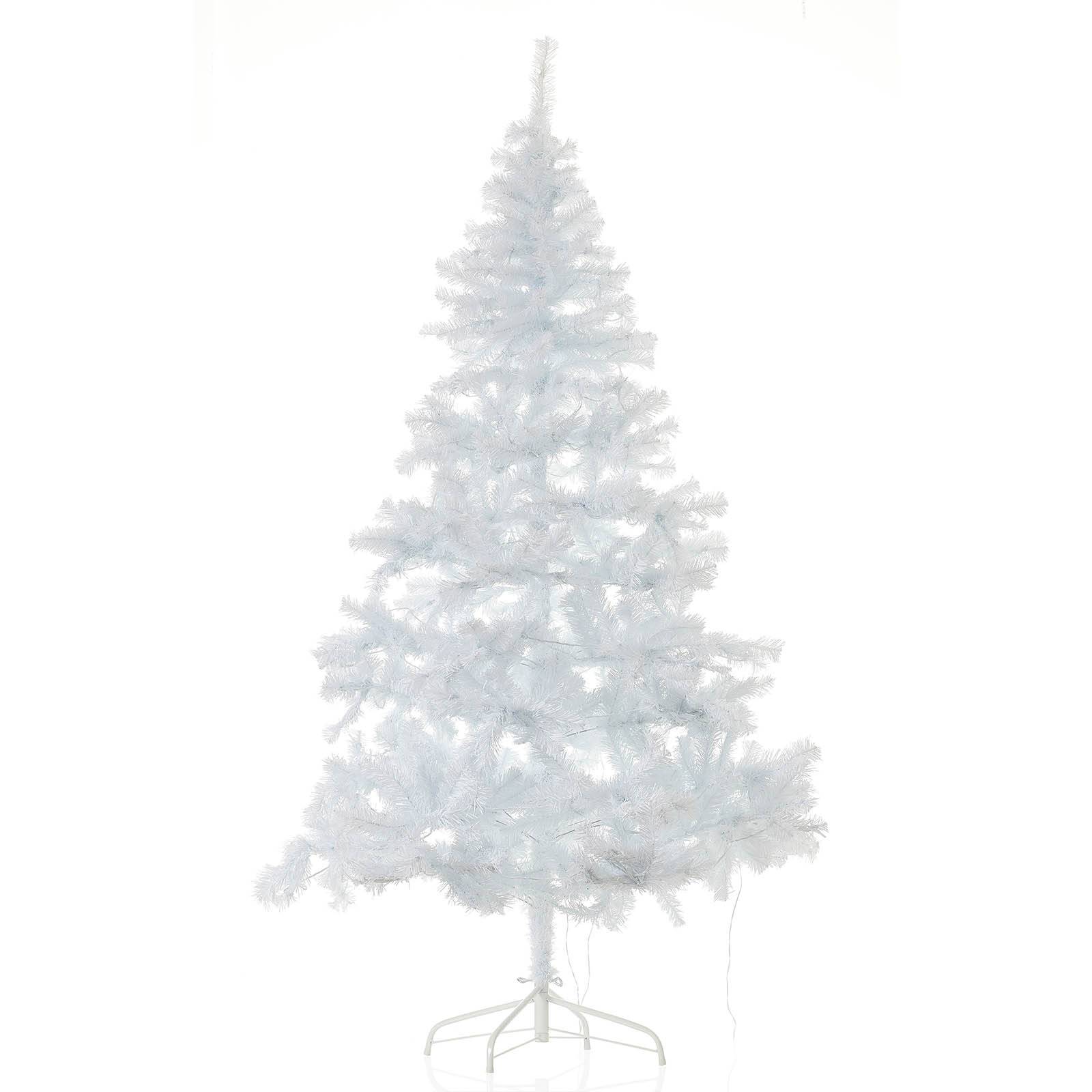 STAR TRADING Weißer LED-Tannenbaum Ottawa für außen 2,1m 260LED