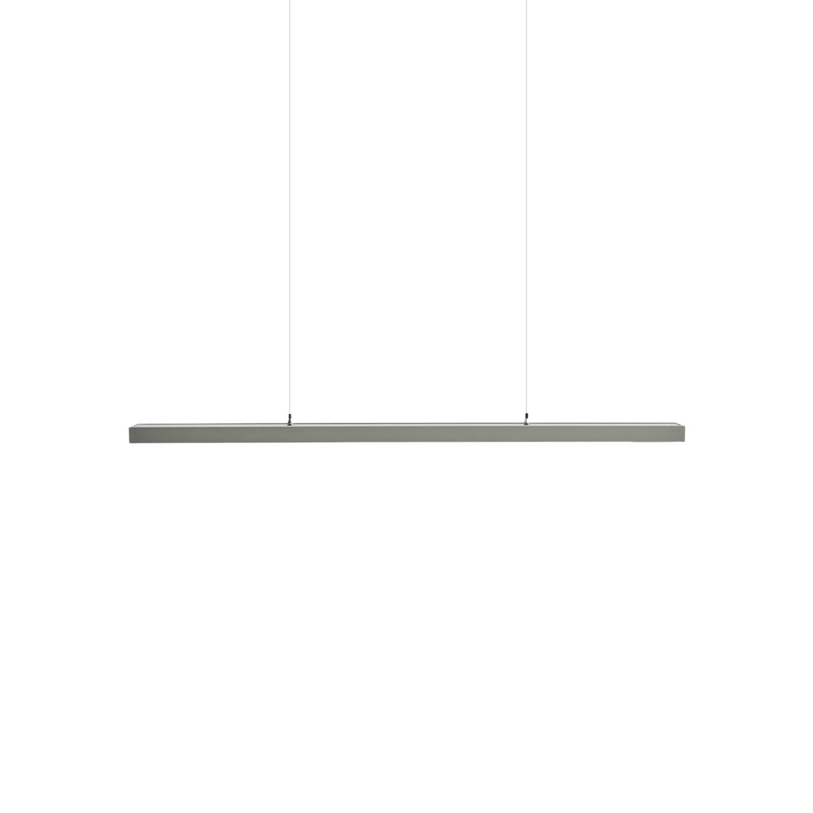 Arcchio LED-Pendellampe Jolinda fürs Büro, silber
