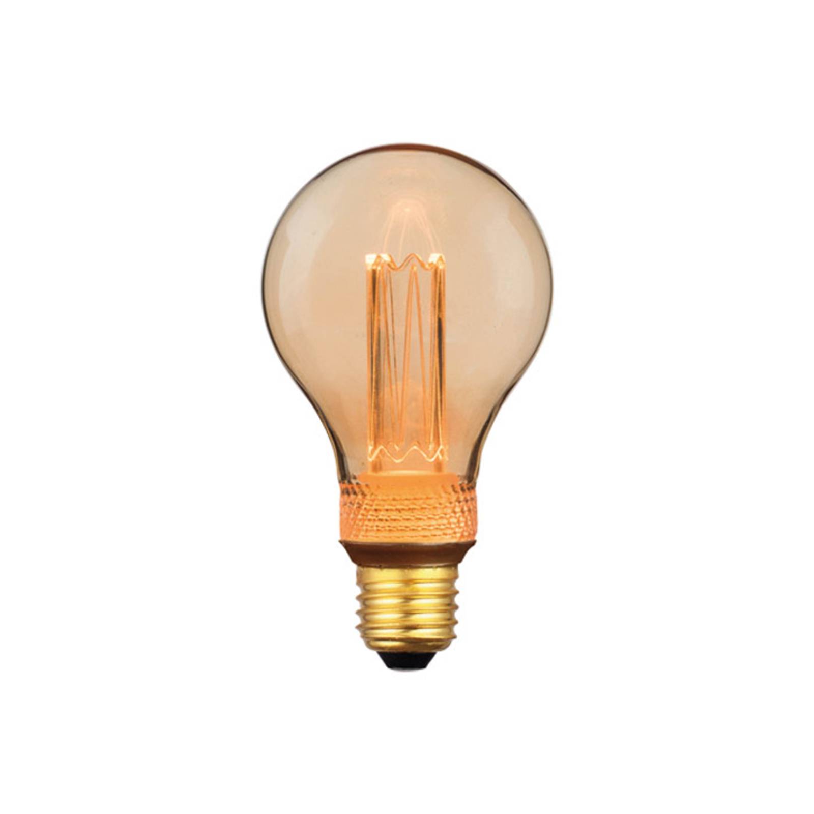 Freelight LED-Lampe E27 5W, warmweiß, 3-Step-dim, gold, 14cm