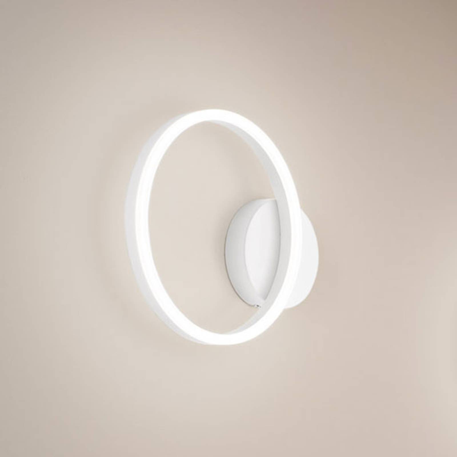 Fabas Luce LED-Wandleuchte Giotto, einflammig, weiß