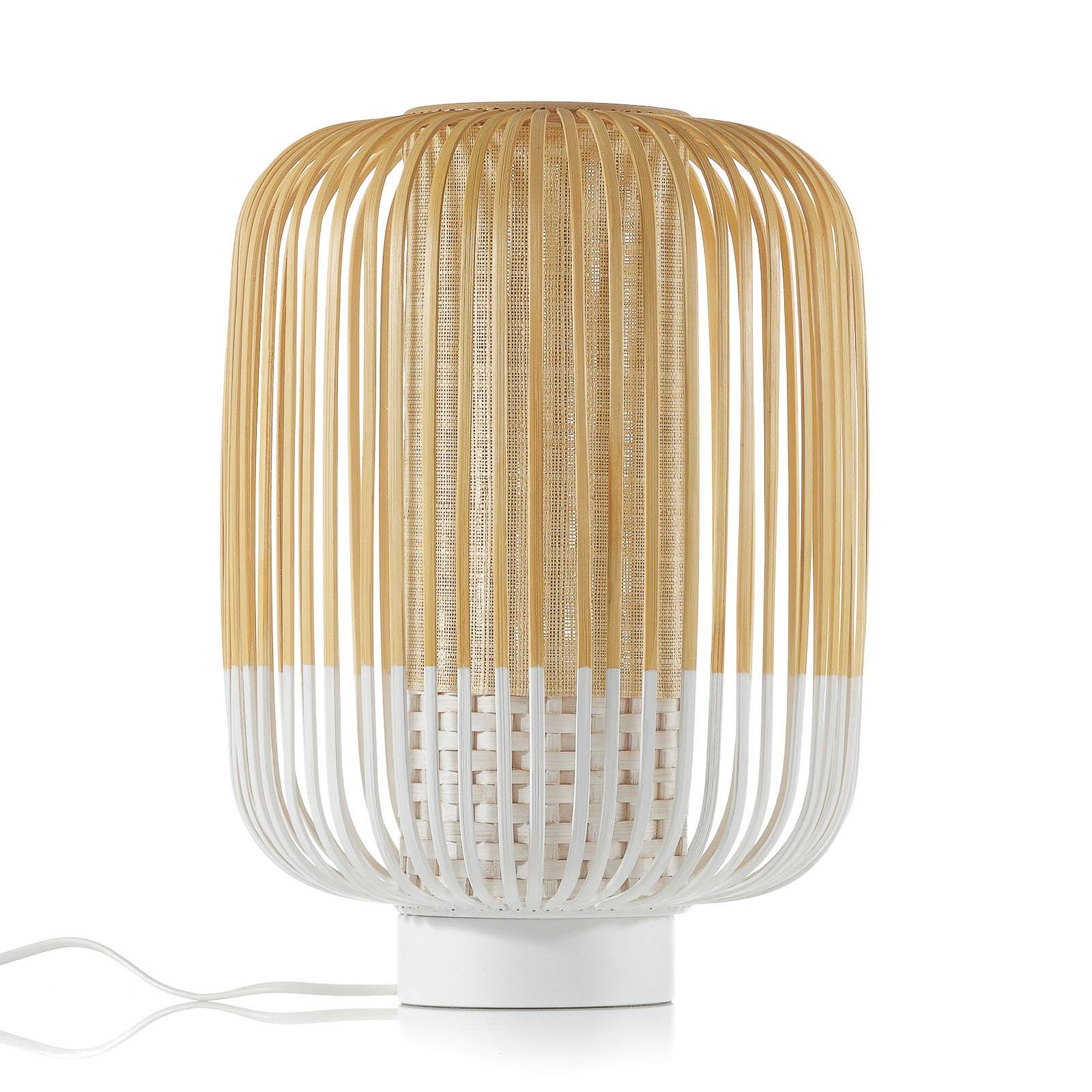 Forestier Bamboo Light M Tischlampe 39 cm weiß