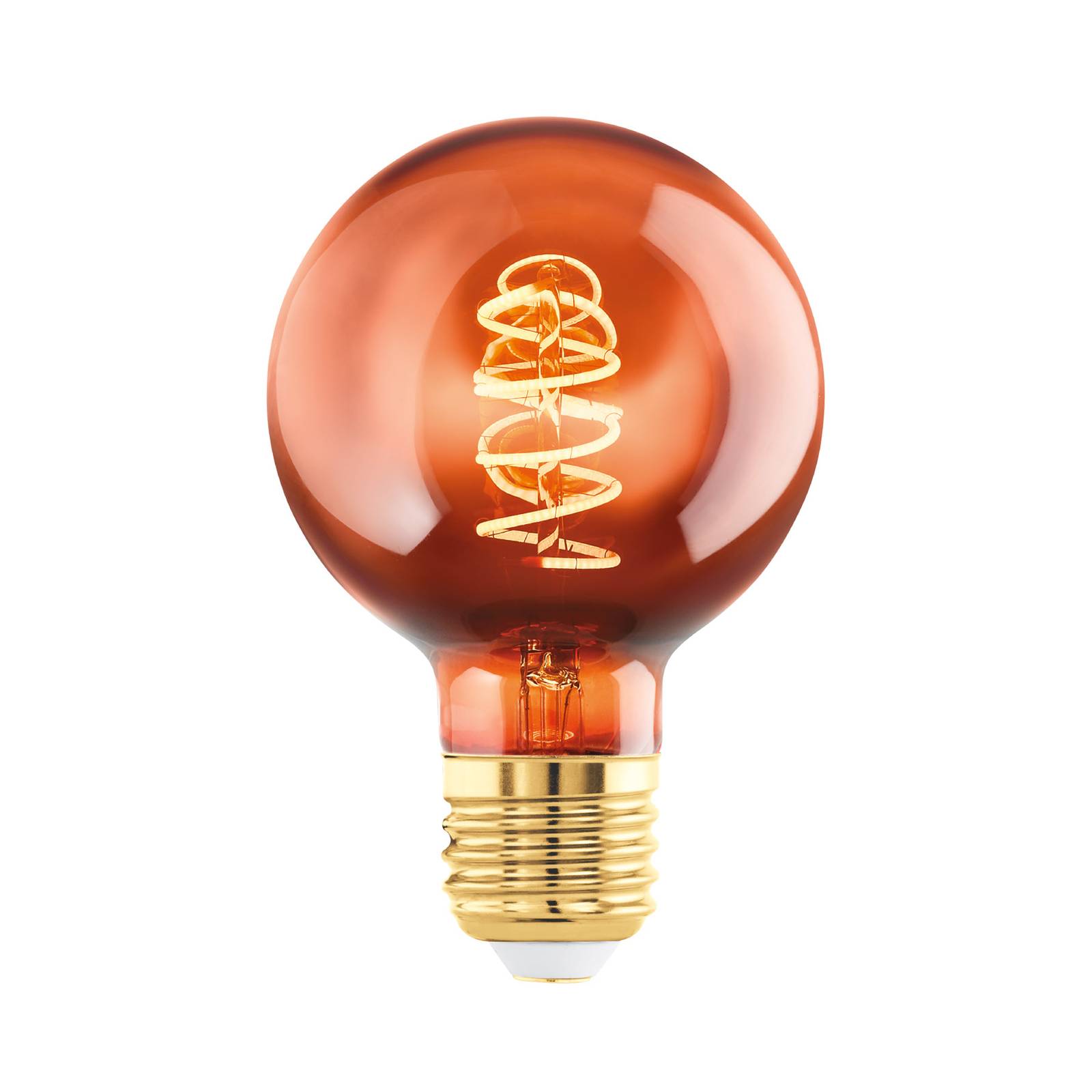 EGLO LED-Lampe E27 4W G60 2.000K Filament kupfer dim