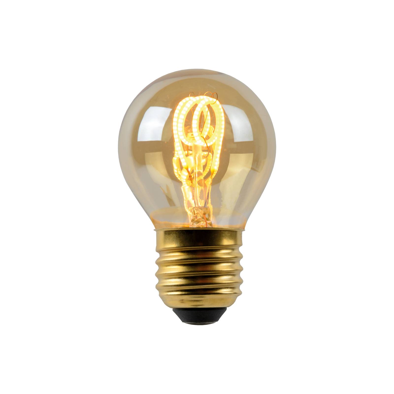 Lucide LED-Lampe E27 G45 3W amber 2.200K dimmbar