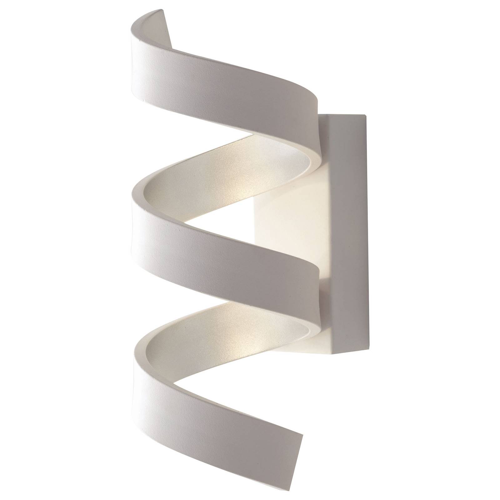 Eco-Light LED-Wandleuchte Helix, weiß-silber, Höhe 26 cm