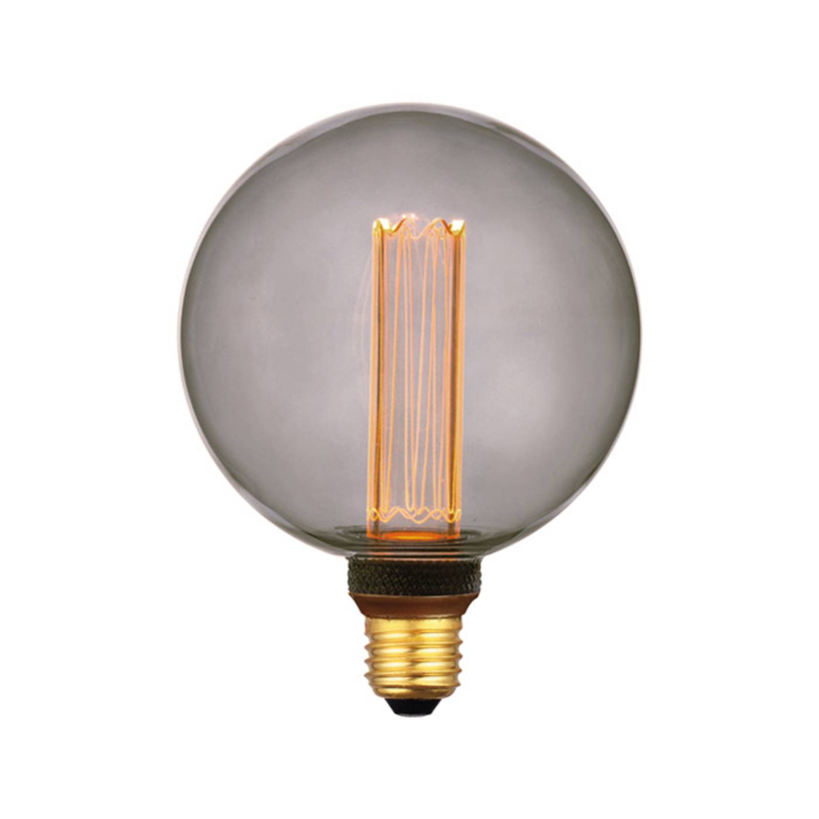 Freelight LED-Globelampe E27 5W, warmweiß, 3-Step-dim, smoke