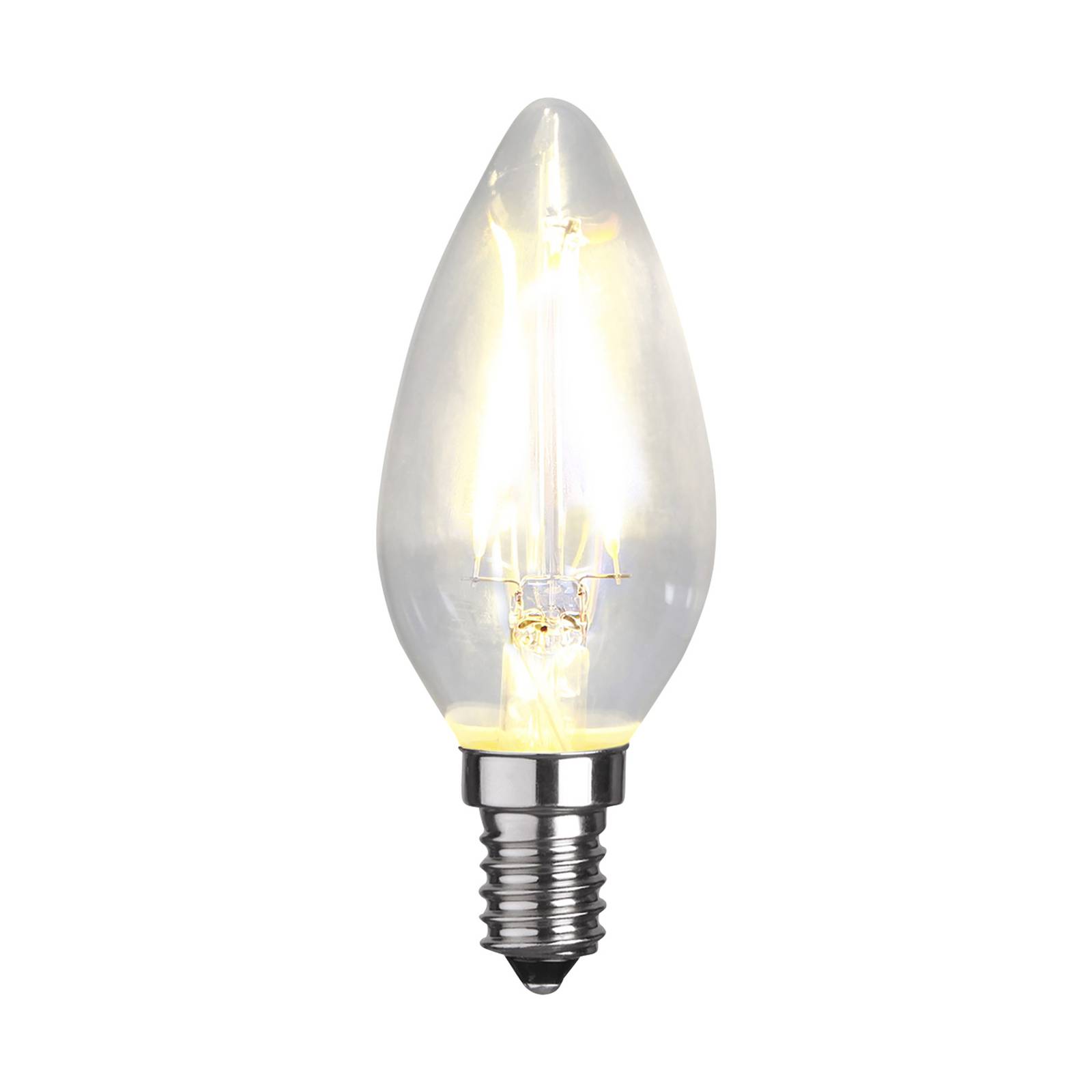 STAR TRADING LED-Kerzenlampe C35 Filament E14 1,5W 2.700 K