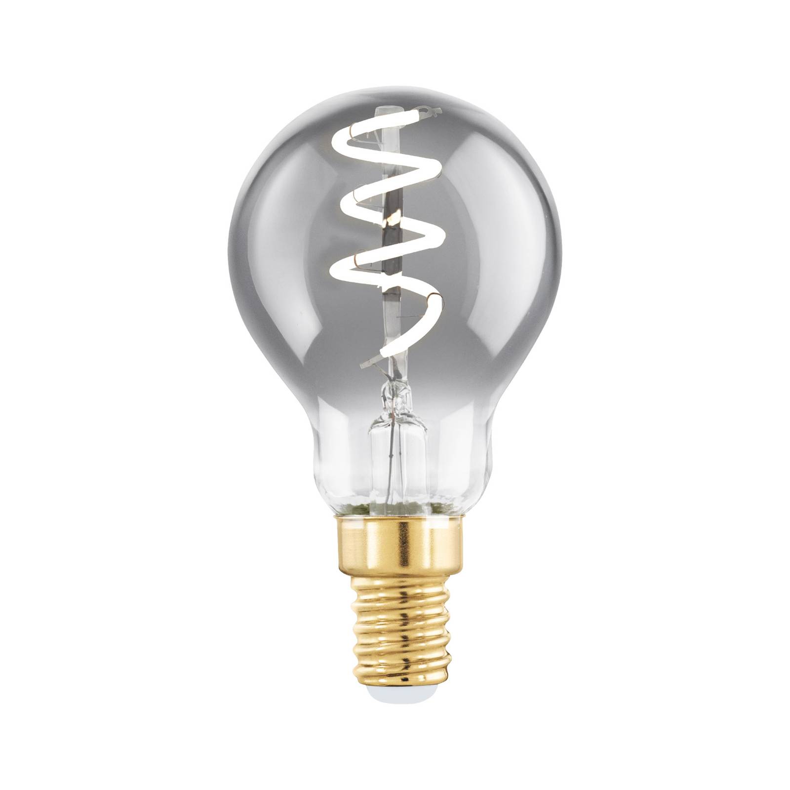 EGLO LED-Lampe E14 4W P45 2.000K Filament smoky dimmbar