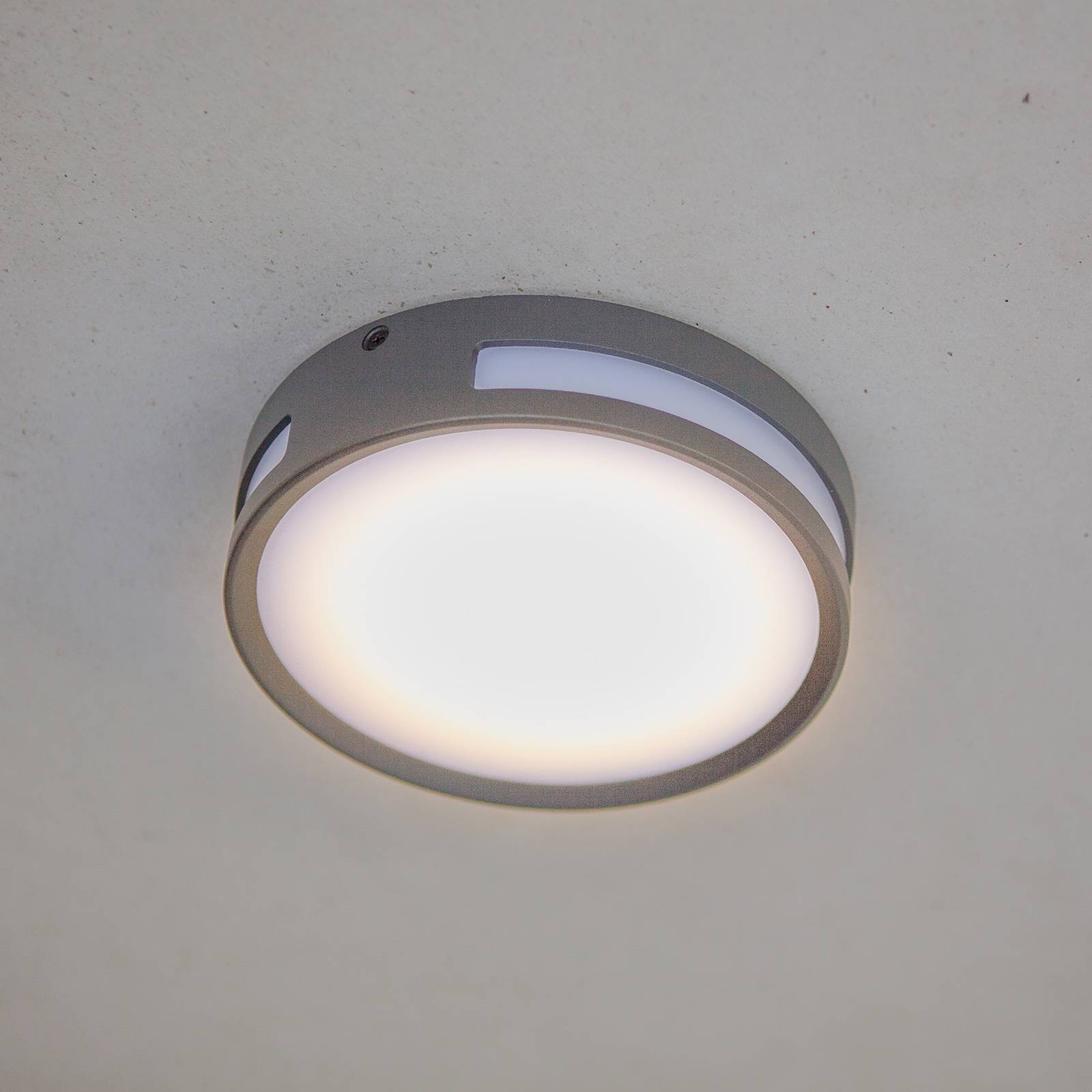 Lutec LED-Deckenleuchte Rola für außen, rund