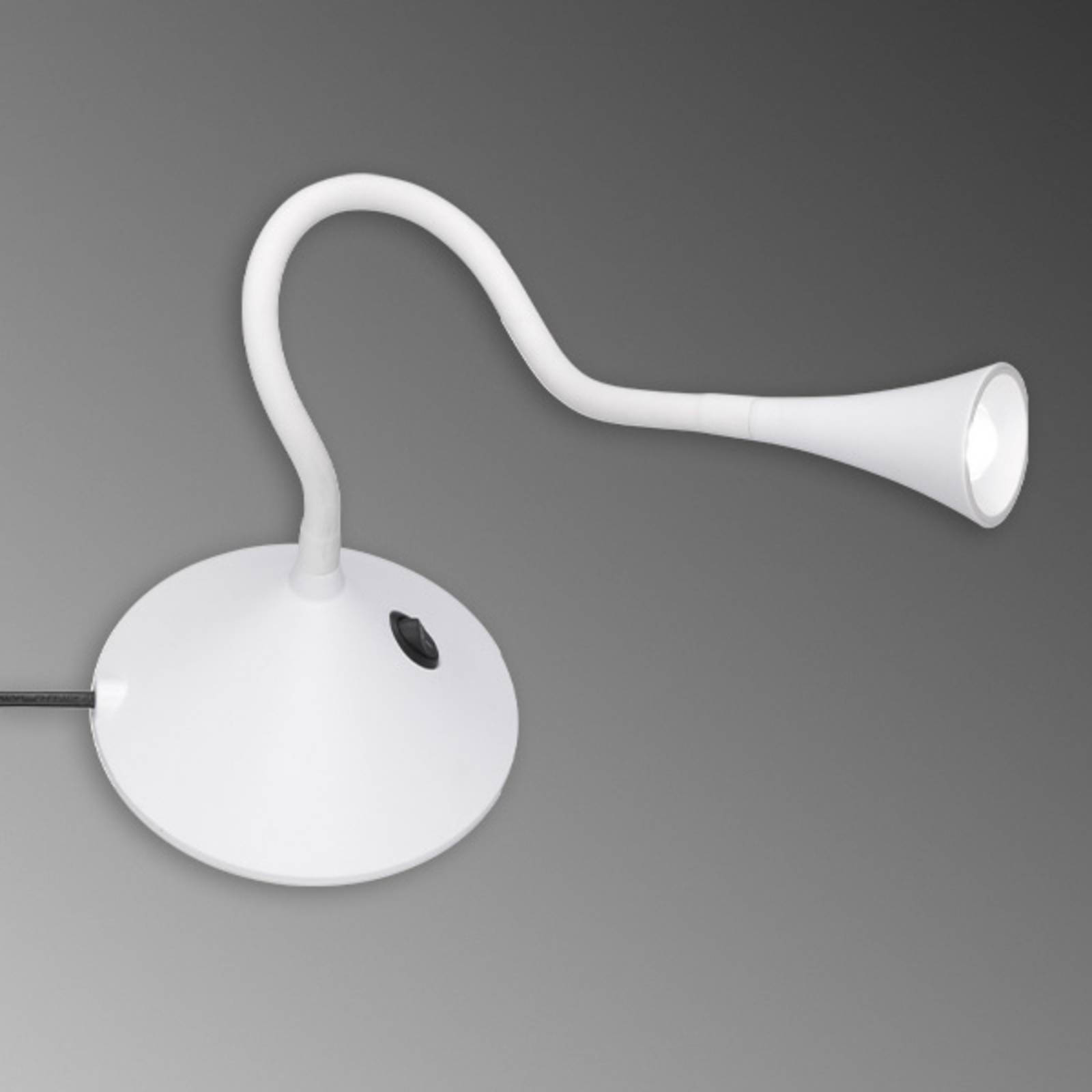 Reality Leuchten Flexible LED-Tischleuchte Viper in Weiß
