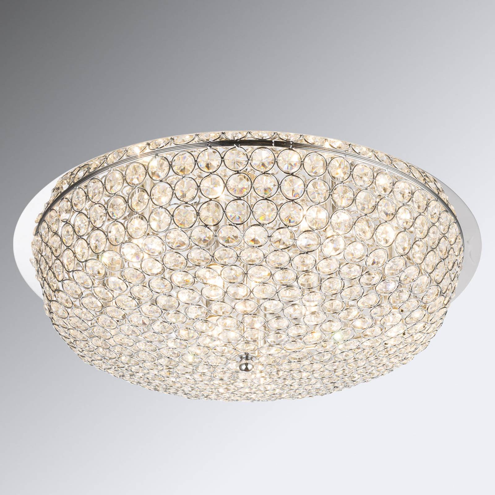 Globo Kristall-Deckenleuchte Emilia mit LED-Lampen