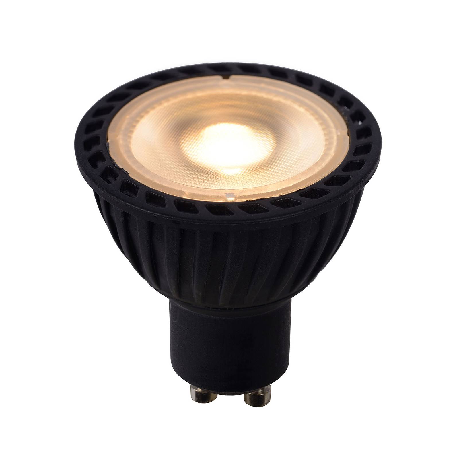 Lucide LED-Reflektor GU10 5W dim to warm, schwarz