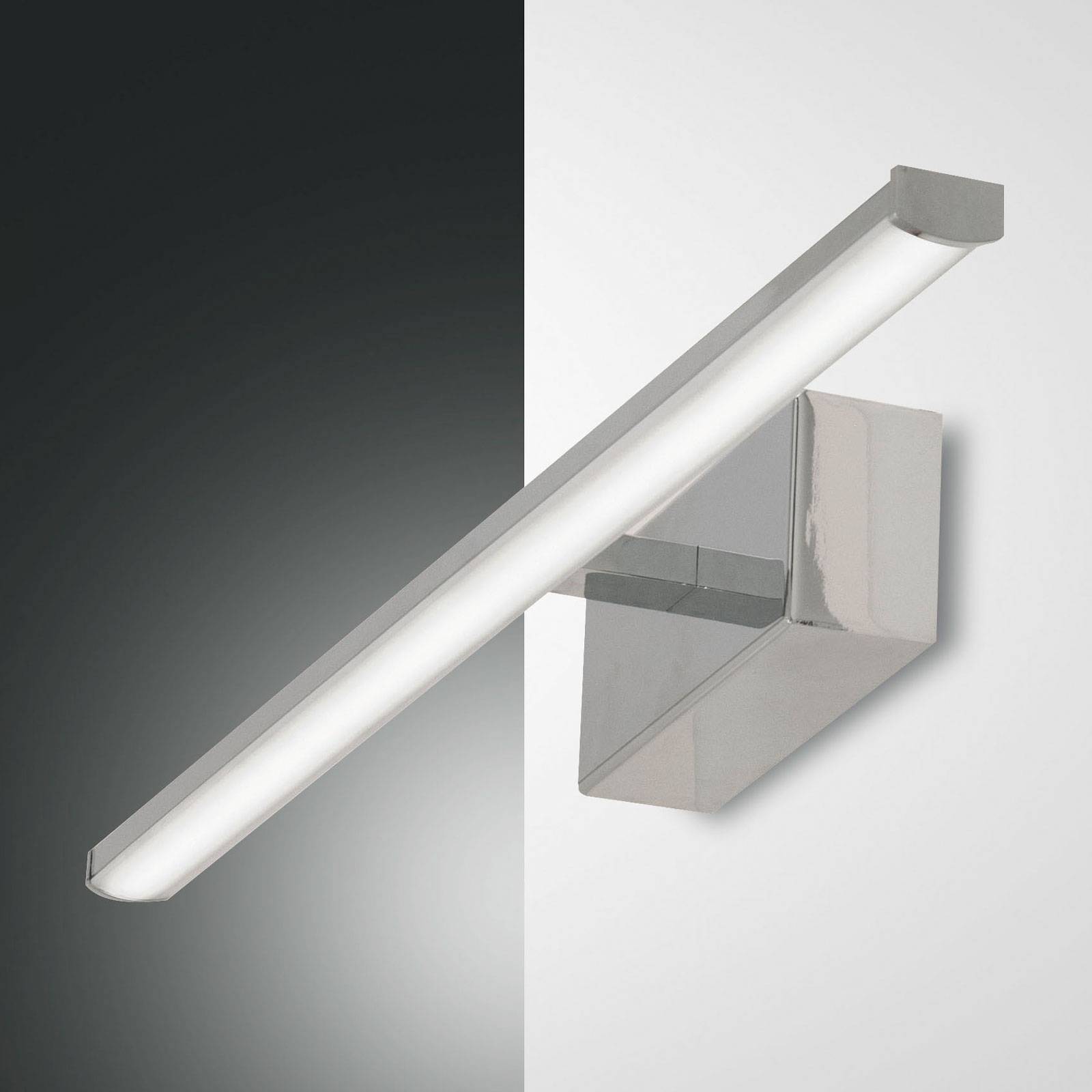 Fabas Luce LED-Wandleuchte Nala, chrom, Breite 50 cm