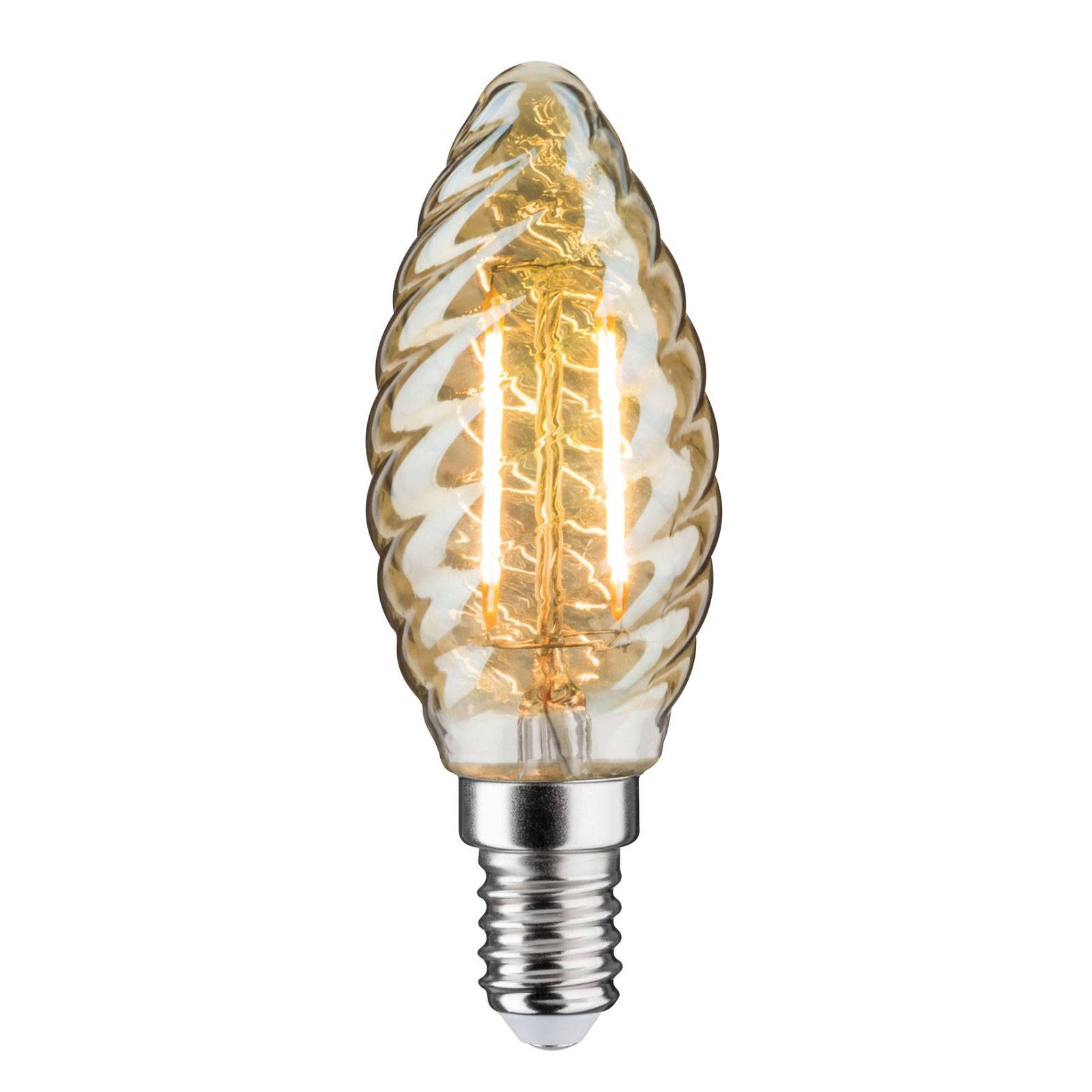 Paulmann LED-Kerzenlampe E14 2,6W 2.500K gold gedreht