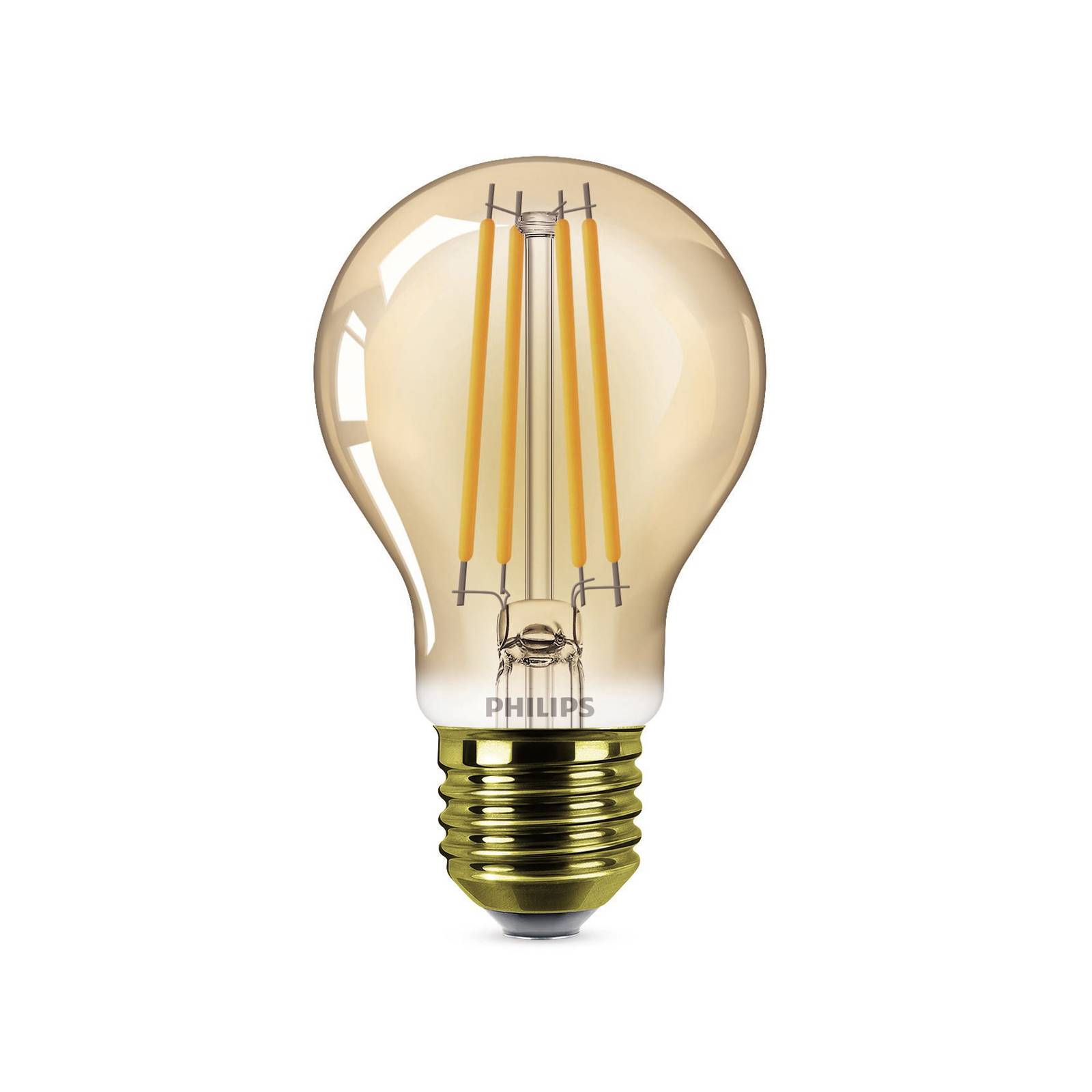 Philips E27 LED-Lampe A60 3,1W 1.800K gold