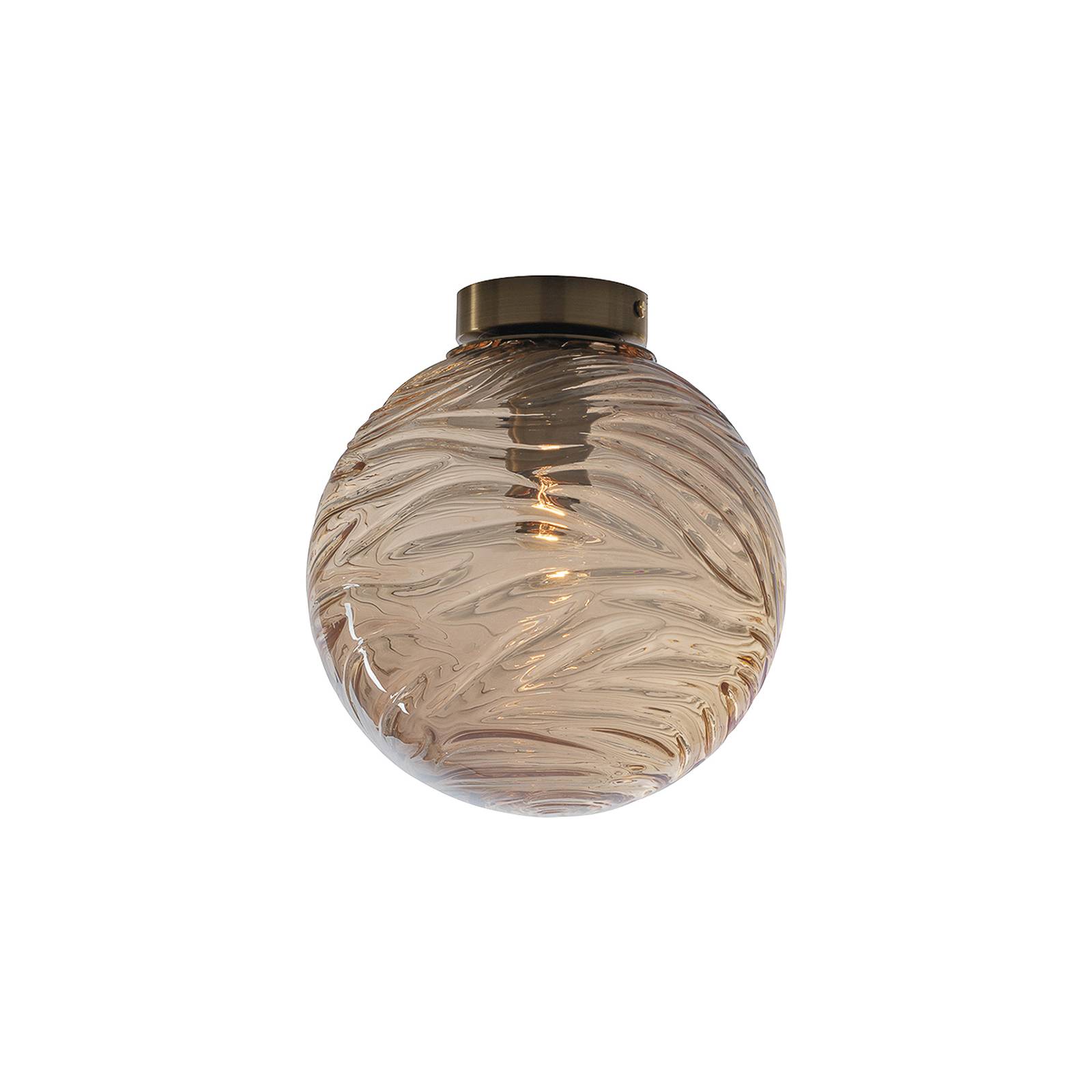 Eco-Light Deckenleuchte Nereide, Glas bronze