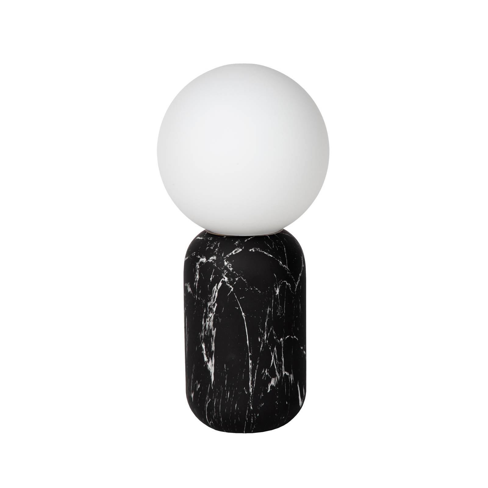 Lucide Tischleuchte Marbol in Marmor-Optik, schwarz/opal