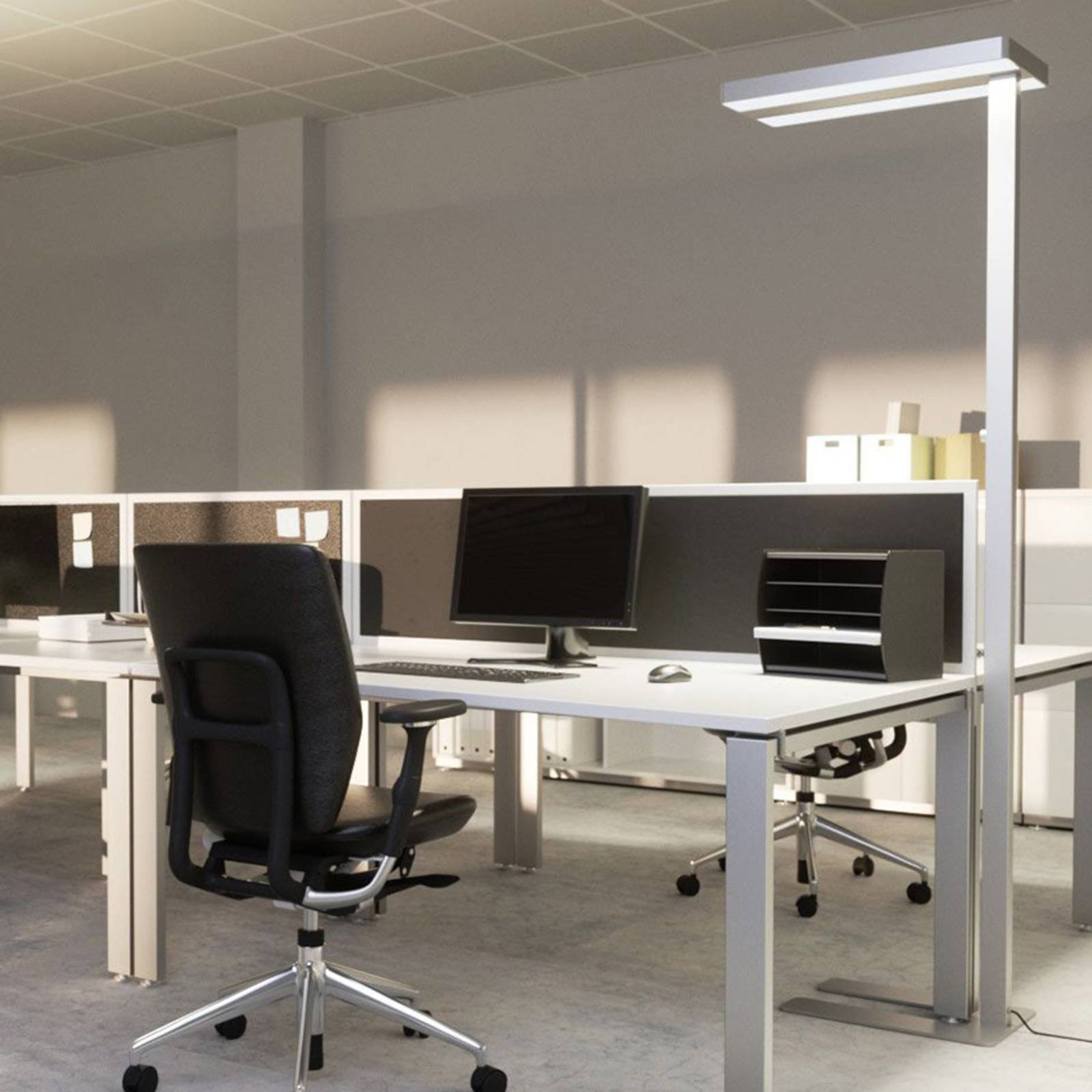Arcchio Logan - LED-Büro-Stehlampe mit Dimmer