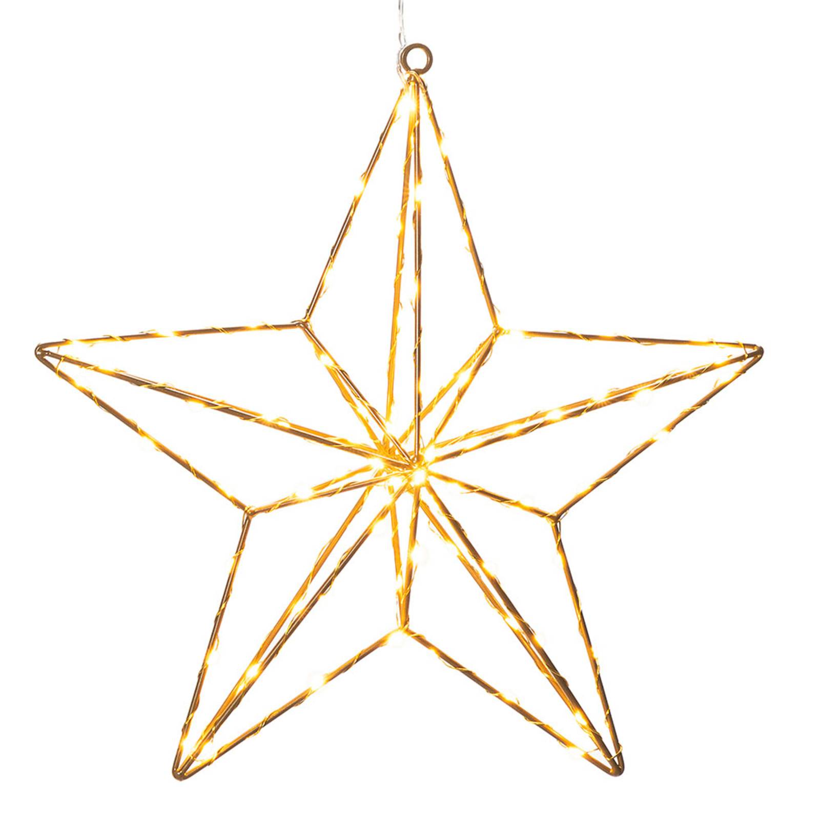 Konstsmide Christmas LED-Dekoleuchte Goldstern 37x36 cm