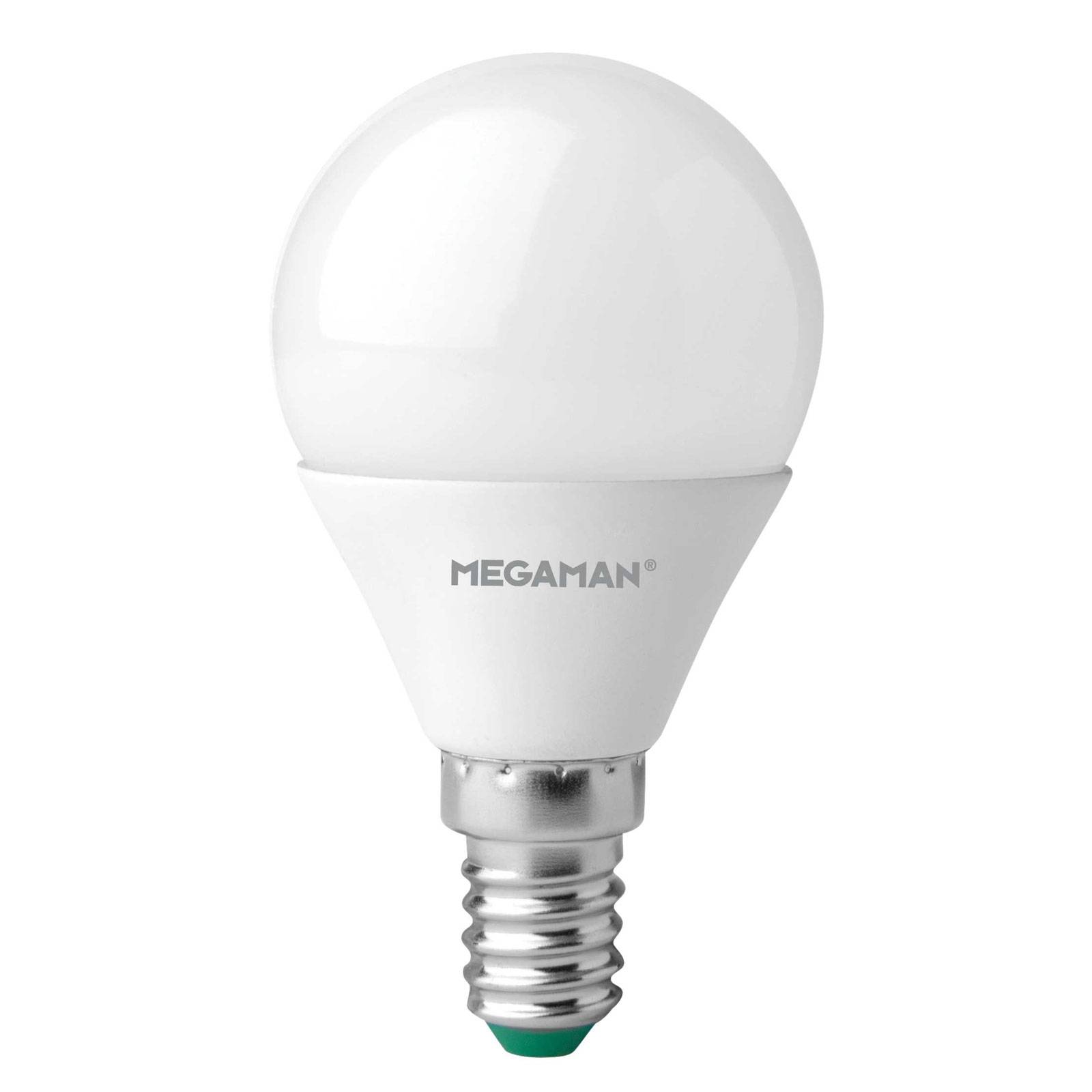 Megaman LED-Lampe E14 Tropfen 4,9W, opal, universalweiß