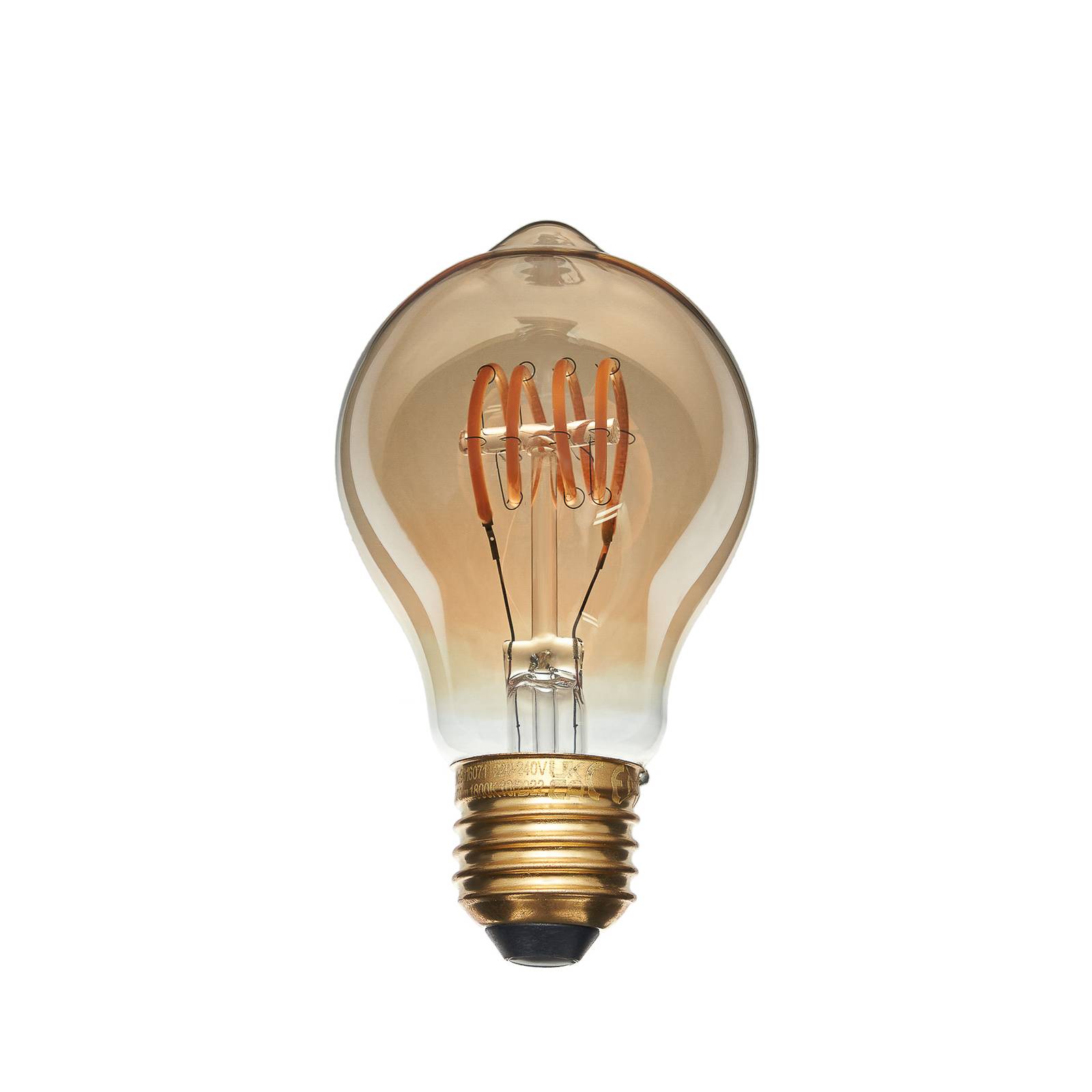 LUCANDE E27 3,8W LED-Filamentlampe, 1800K, 170 Lumen amber