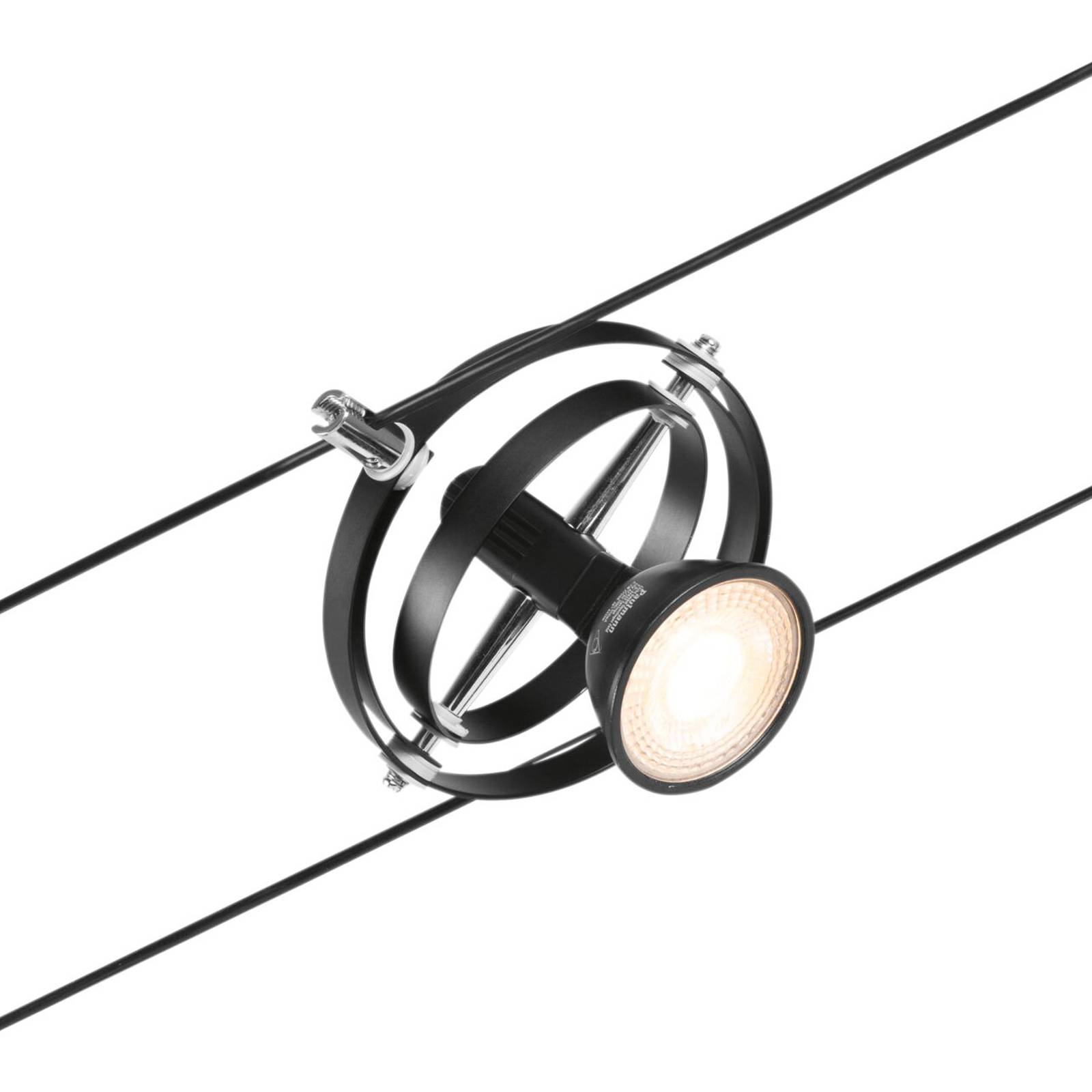 Paulmann Wire Cardan Spot für Seilsystem schwarz