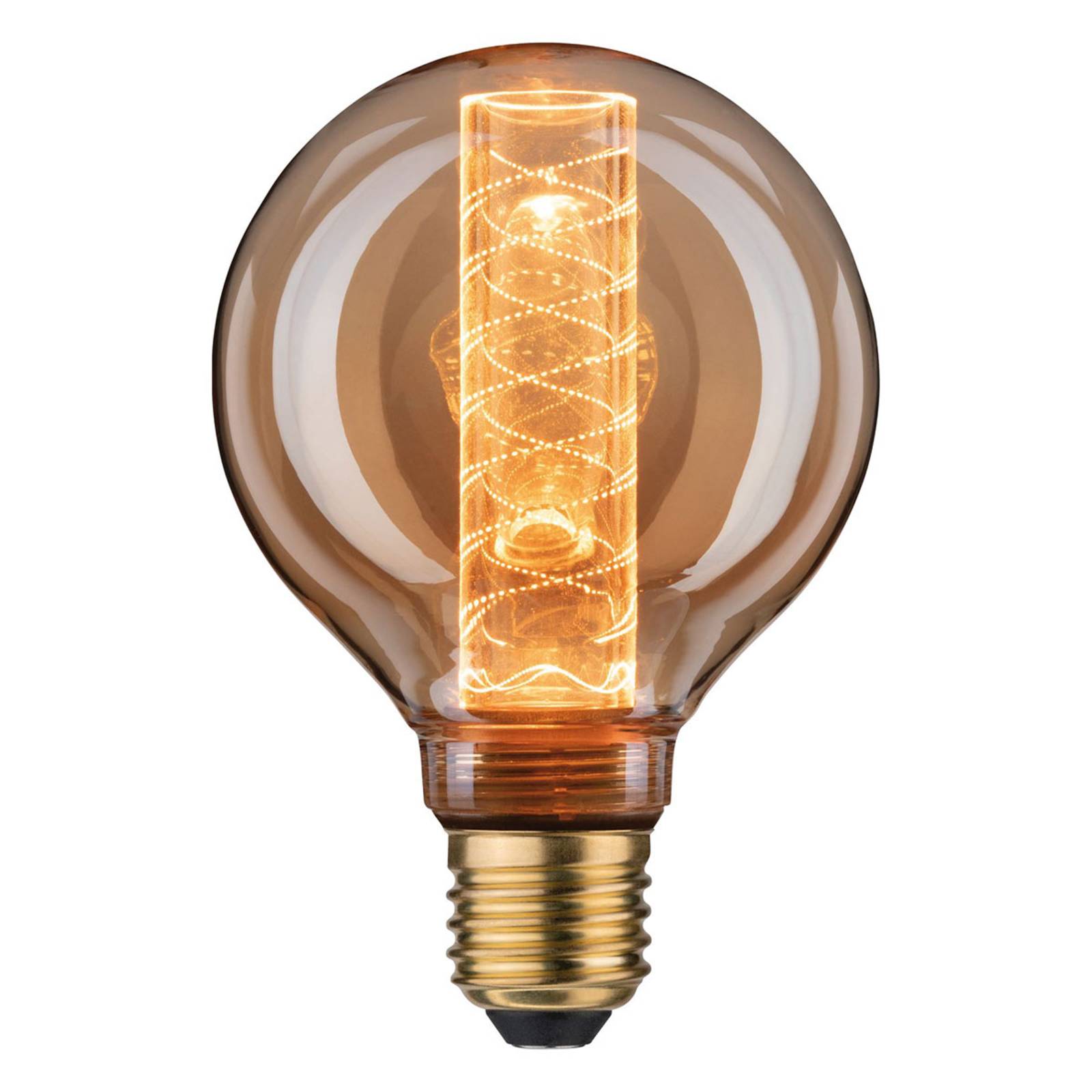 Paulmann LED-Globelampe E27 4W G95 Inner Glow Spiralmuster