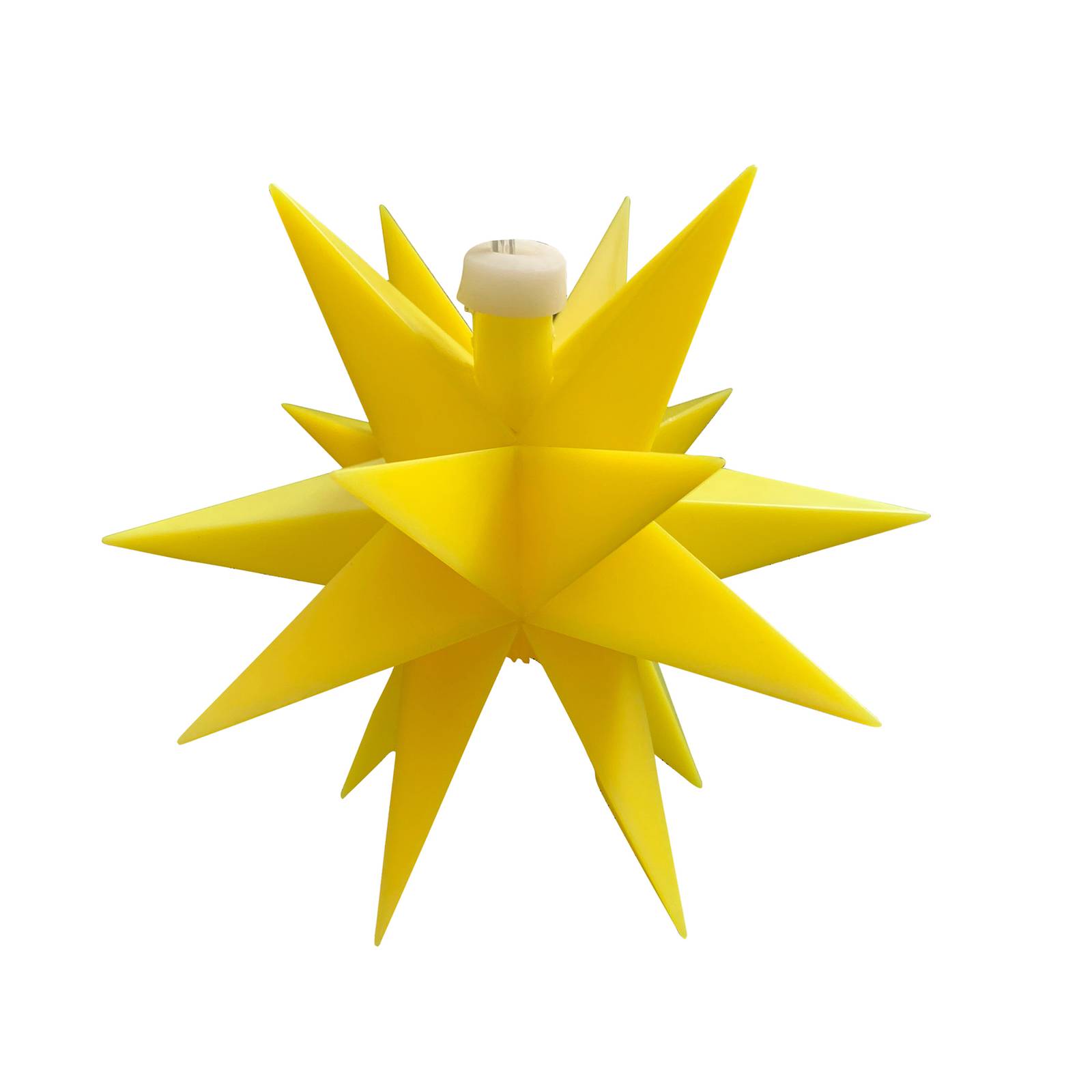 Deco Trend LED-Stern für innen 18-Zacker, Ø 12 cm gelb