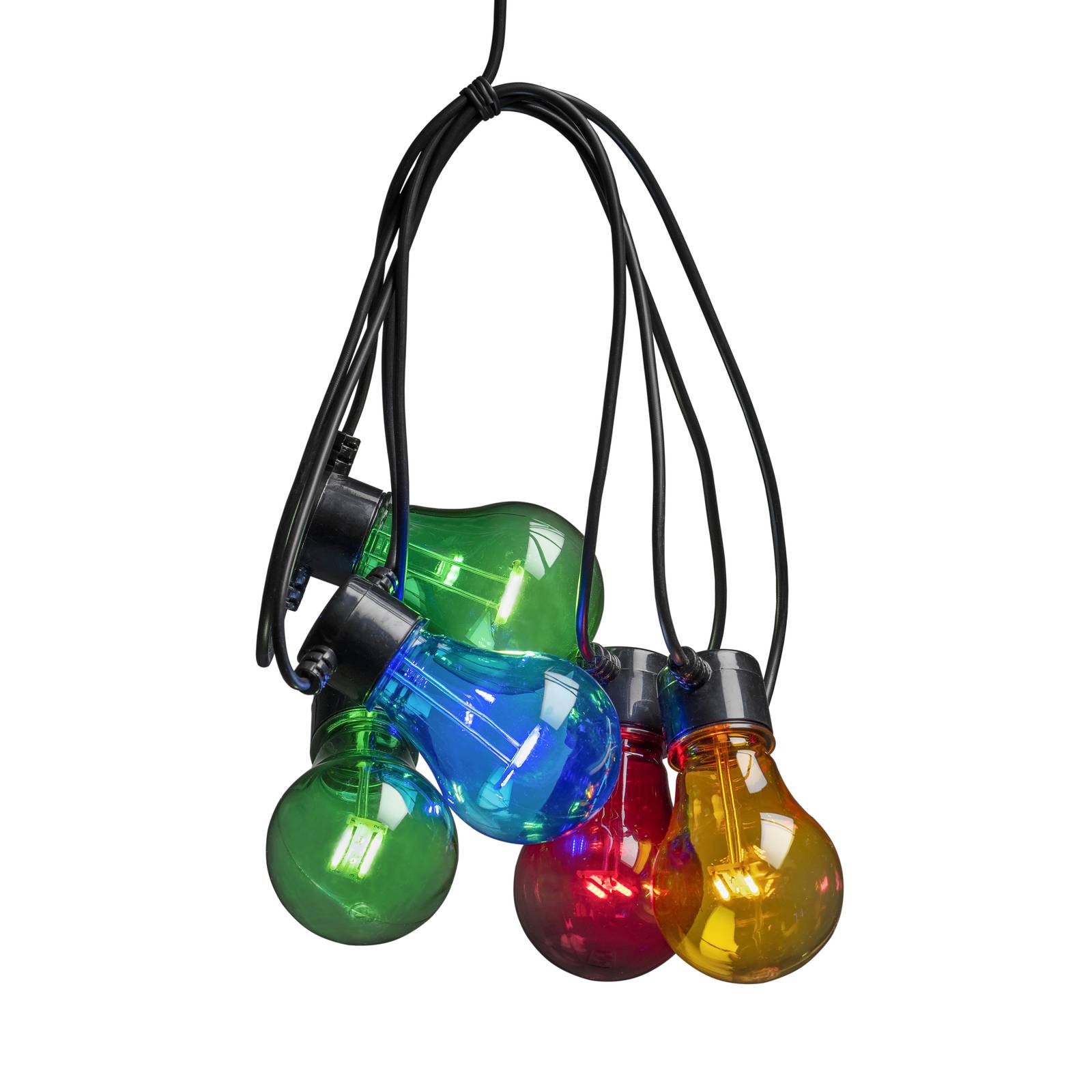 Konstsmide Christmas LED-Lichterkette Biergarten Basis-Set, bunt
