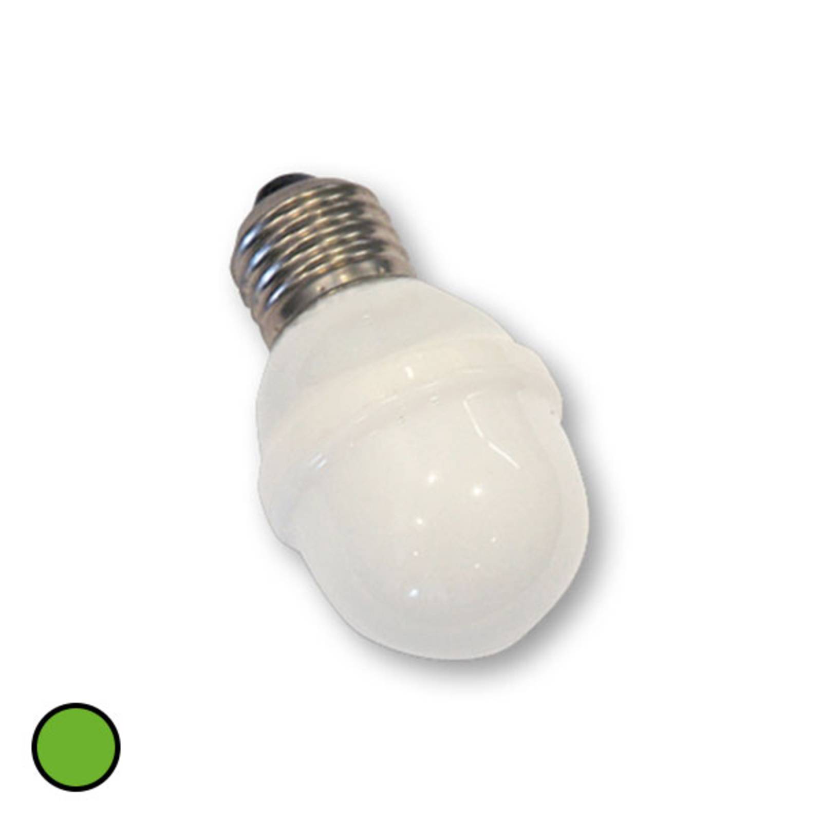 Rotpfeil E27 Golfball-Lampe 1W 5,5 VA grün