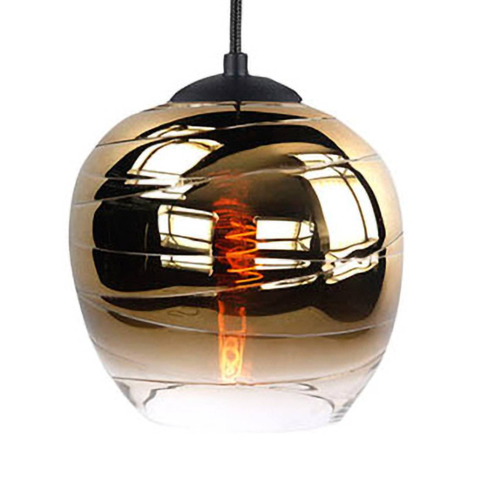 Highlight Lampenschirm Fantasy Apple, gold, Ø 22 cm, Glas